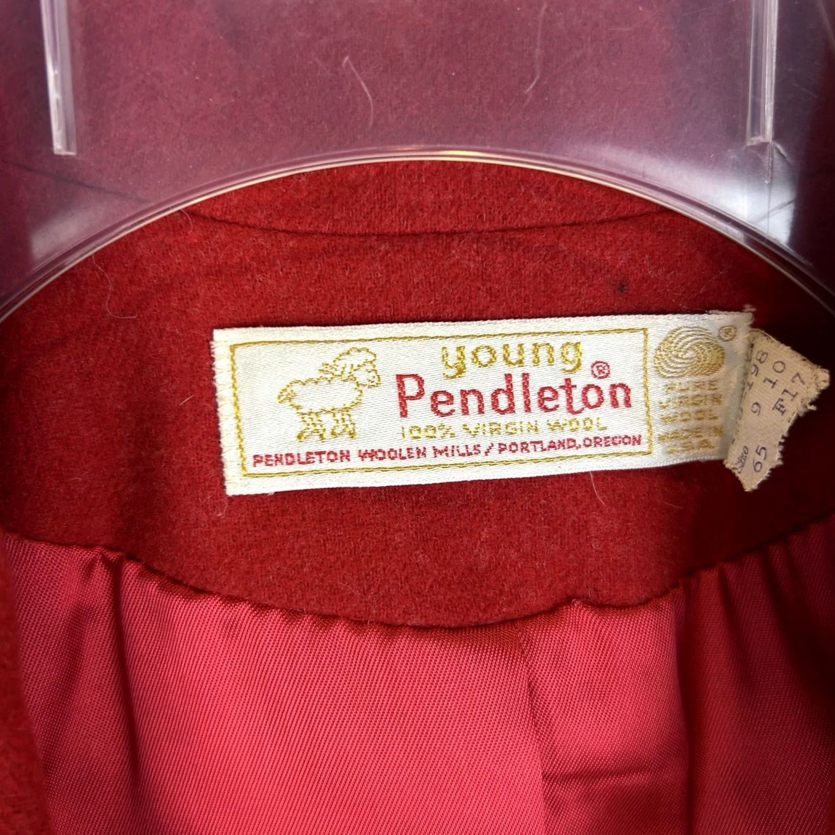 Pendleton VINTAGE Pendleton Blazer Womens 9 Red Wool Jacket USA Academia Preppy Young Size M / US 6-8 / IT 42-44 - 3 Thumbnail