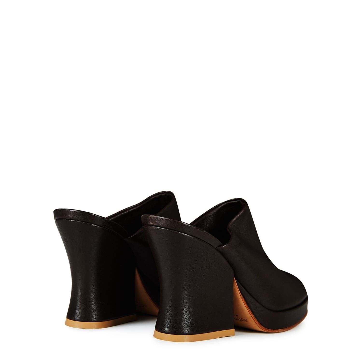 Bottega Veneta Bottega Veneta Stack Wedge High Heel Mules in Neutral Size US 6 / IT 36 - 3 Thumbnail