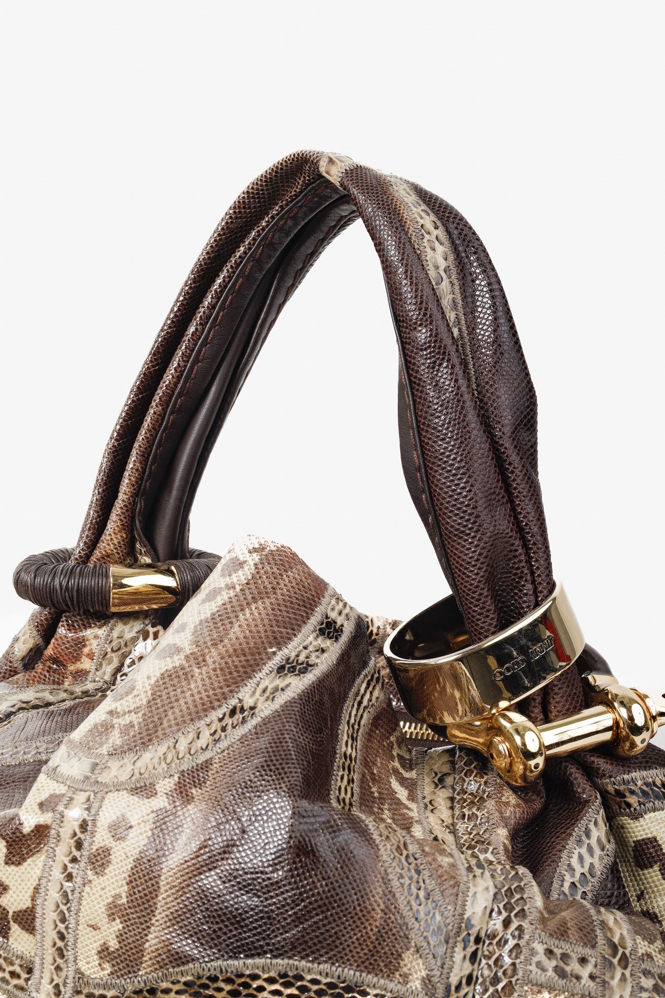 Jimmy Choo Jimmy Choo Snakeskin Patchwork Bangle Bag Size ONE SIZE - 9 Thumbnail