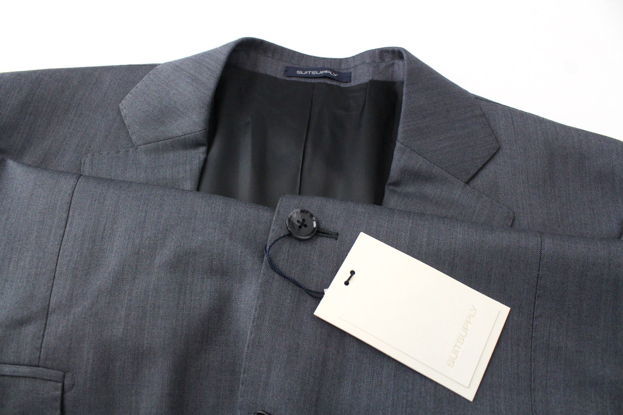 Suitsupply LA SPALLA UK48L Grey Wool Lined Blazer 73662 Size 48L - 3 Thumbnail