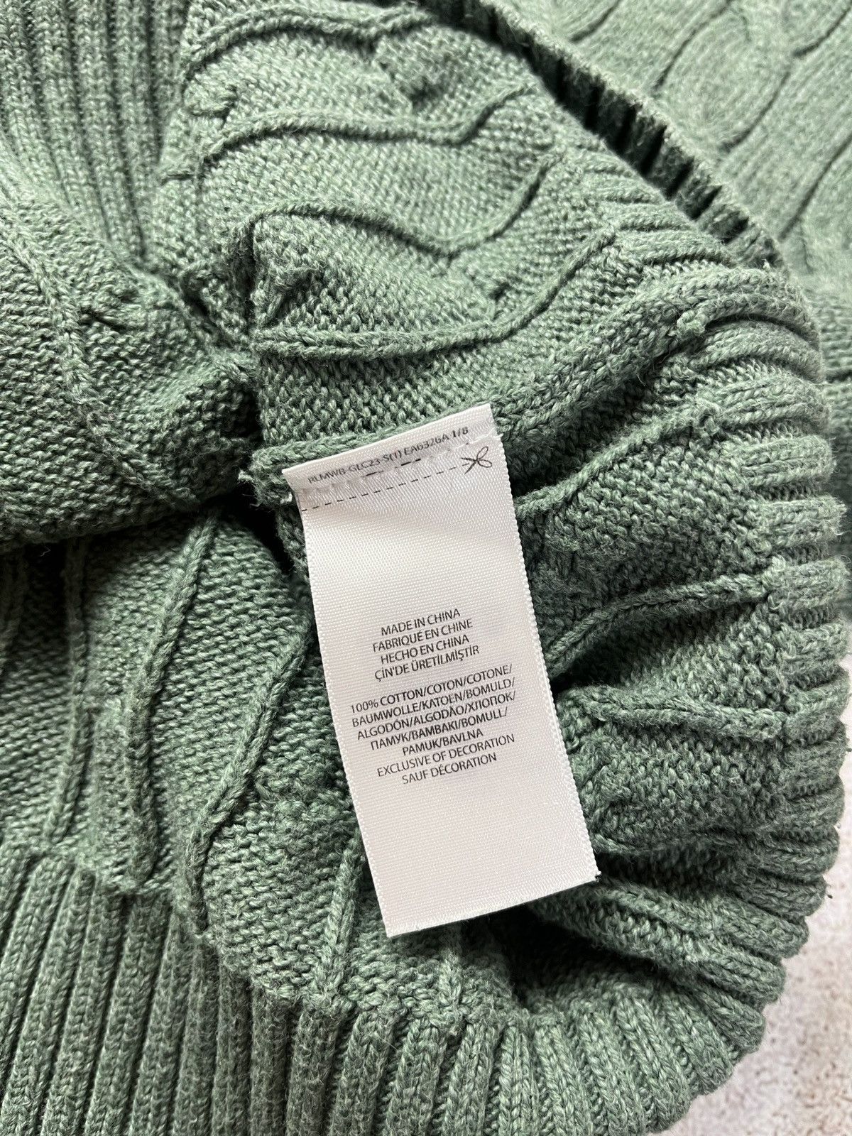 Polo Ralph Lauren DDP Polo Ralph Lauren Cable-Knit Sweater Small Logo Size US XL / EU 56 / 4 - 8 Thumbnail