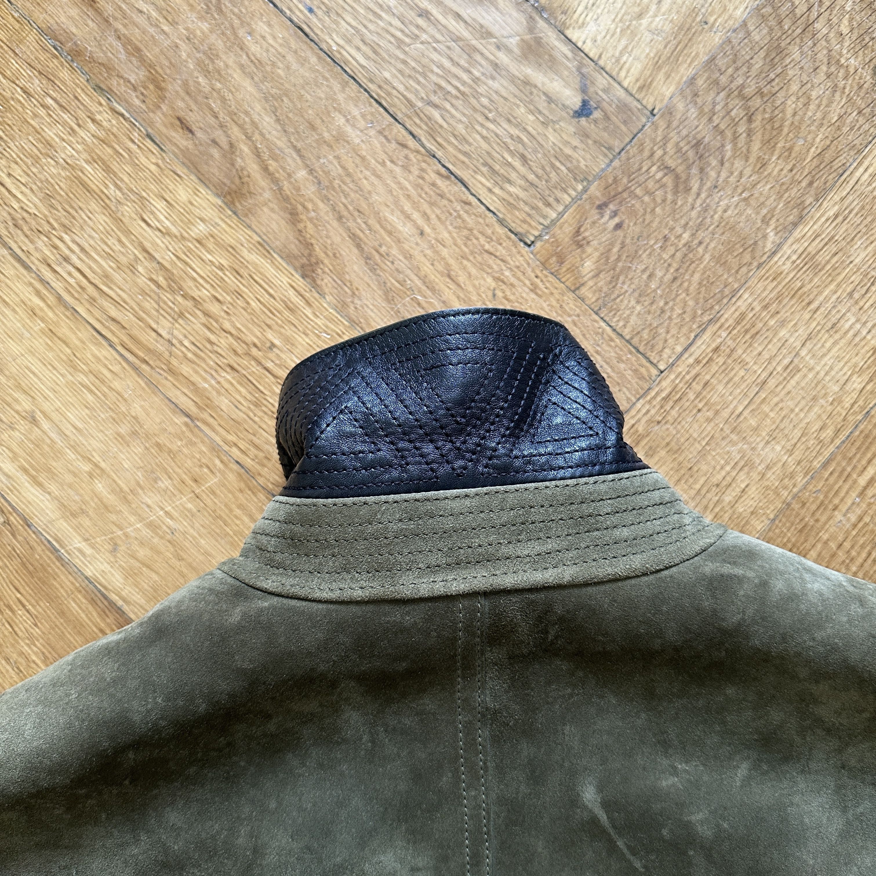 Berluti FW18 Khaki Suede Jacket with Removable Fur Vest Size US S / EU 44-46 / 1 - 8 Thumbnail