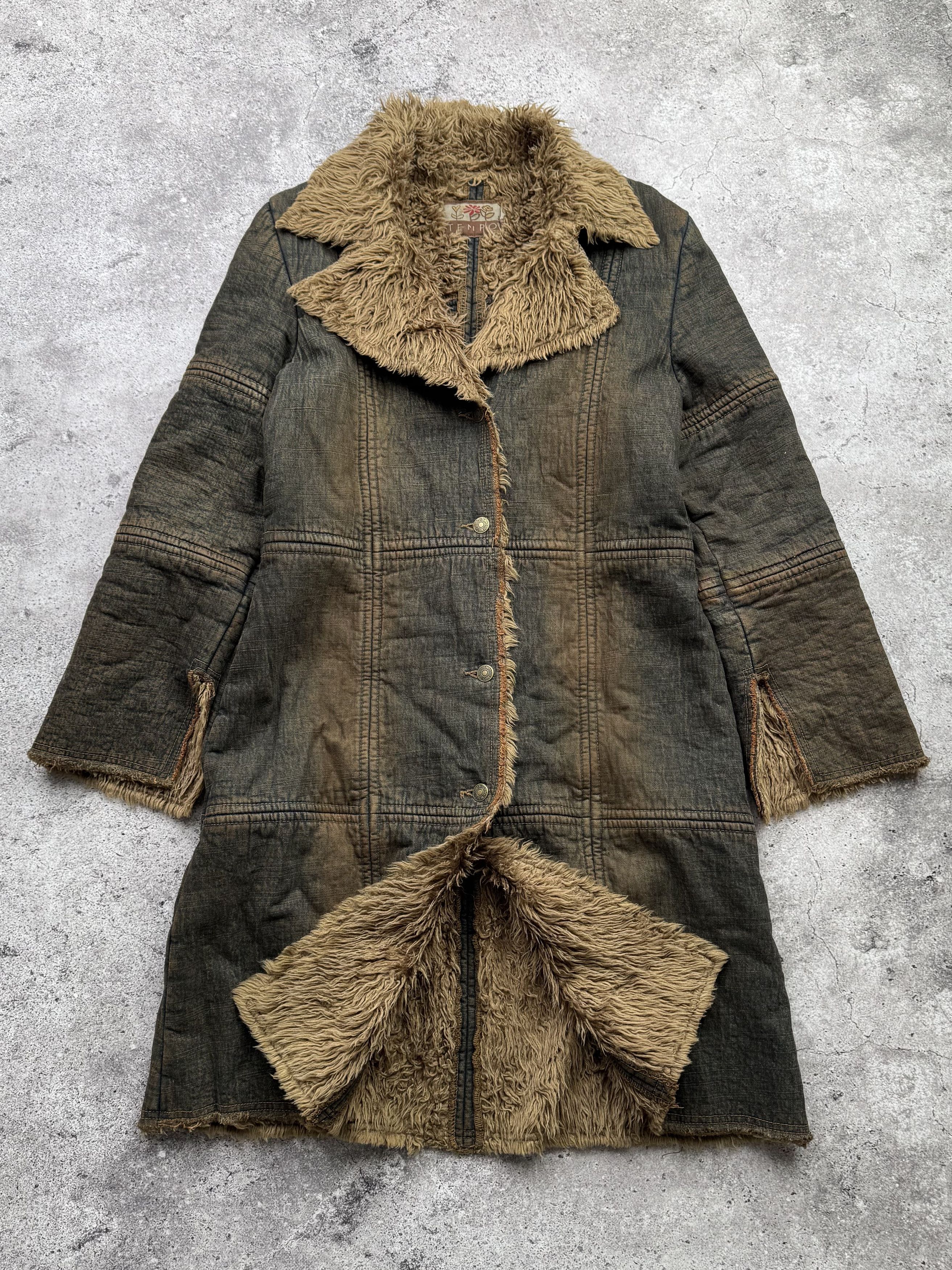 Hysteric Glamour Vintage Faded With Faux Fur Denim Coat C641(V37) Size M / US 6-8 / IT 42-44 - 1 Thumbnail