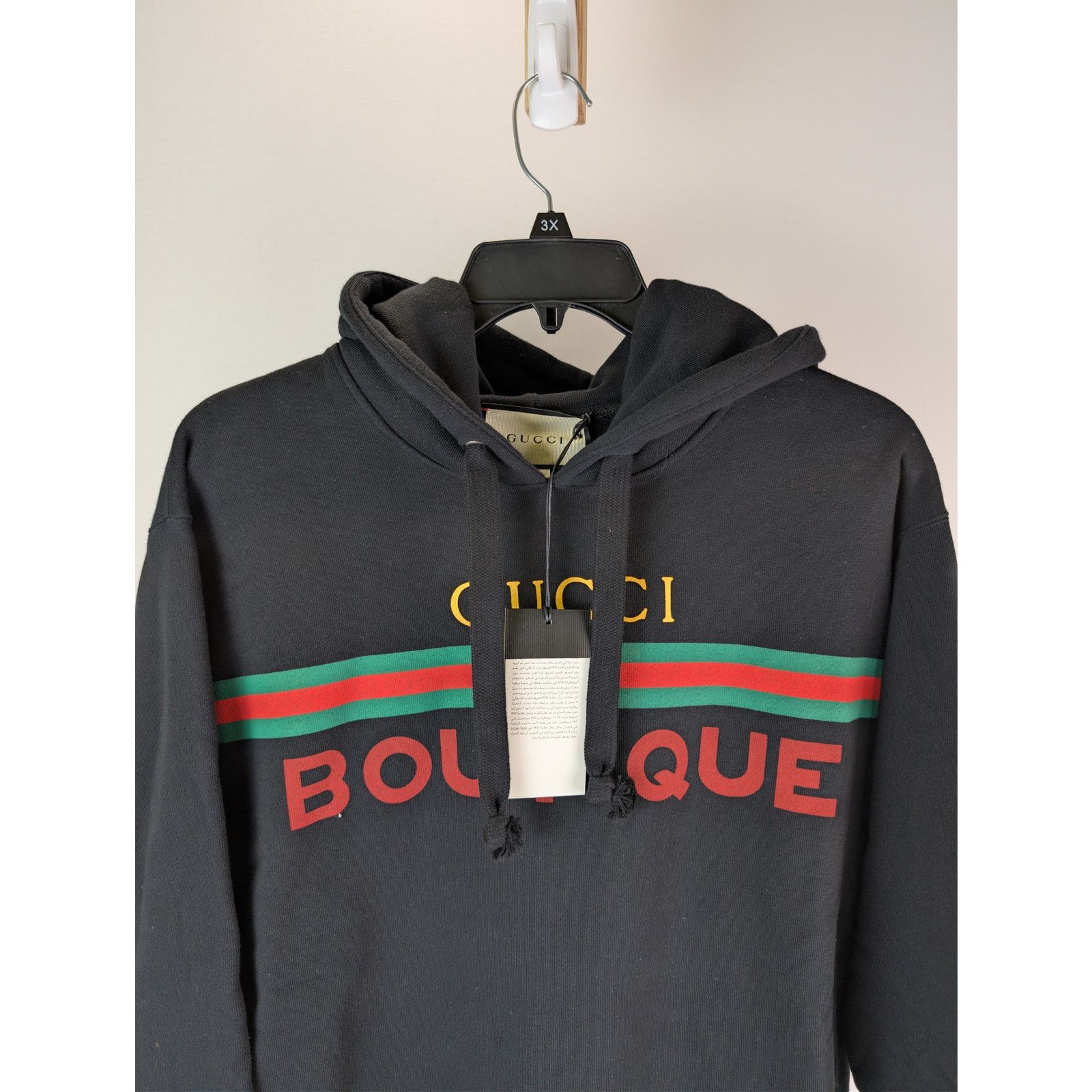Gucci o1rshd1 Boutique Print Sweatshirt Hoodie in Black Size US M / EU 48-50 / 2 - 7 Thumbnail