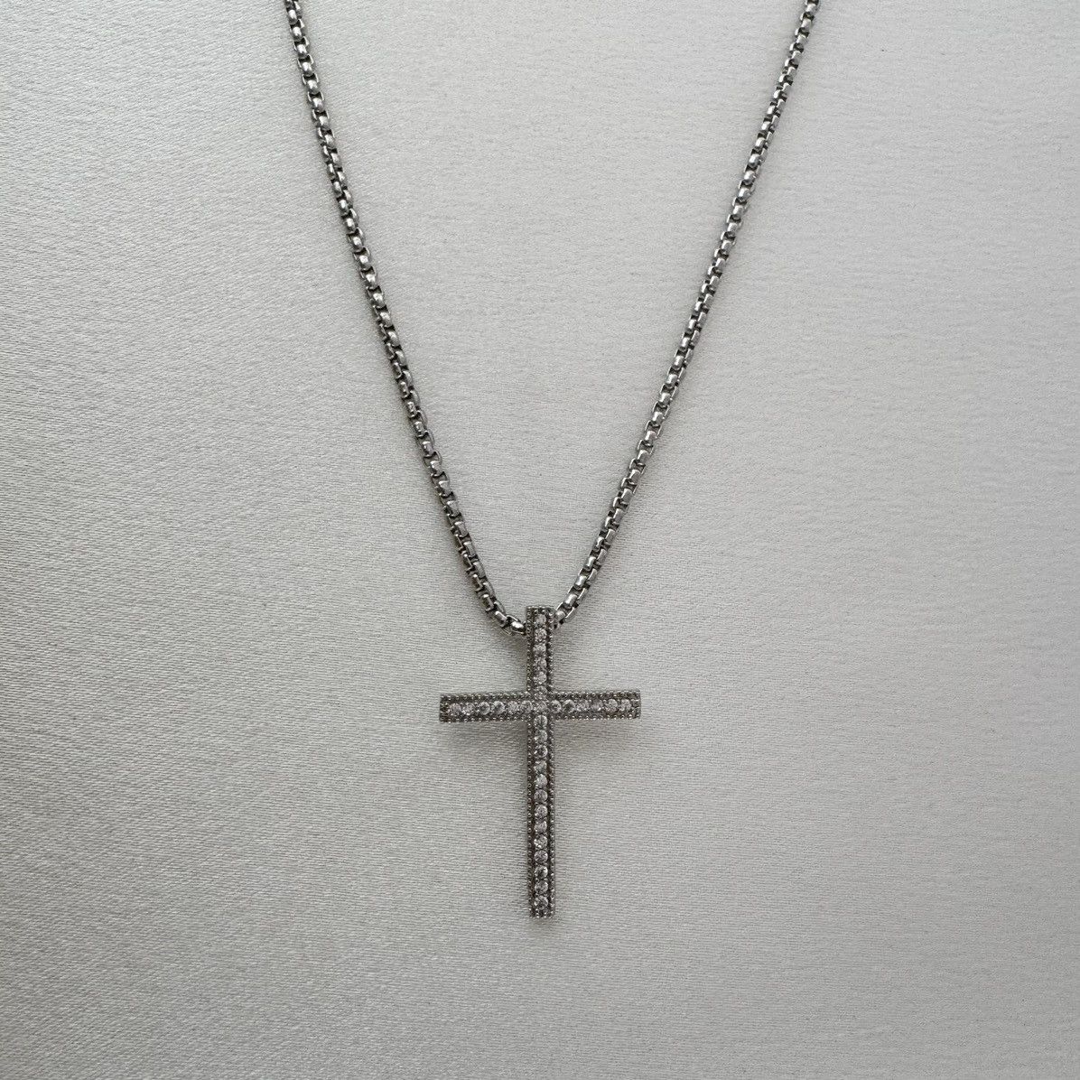 Other CZ Cross Pendant Necklace for Men Women,Hip Hop Unisex Style Size ONE SIZE - 1 Thumbnail