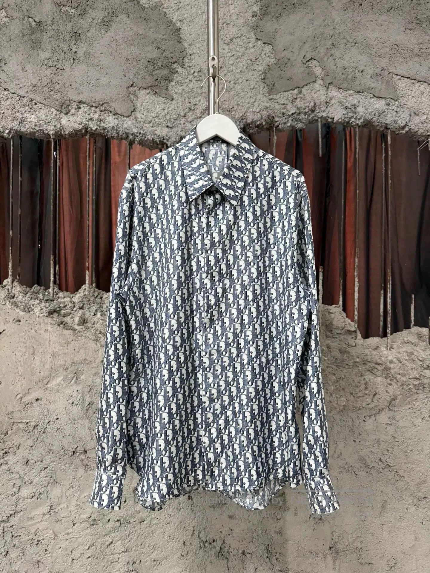 Dior Silk Printed Button Up Shirt.