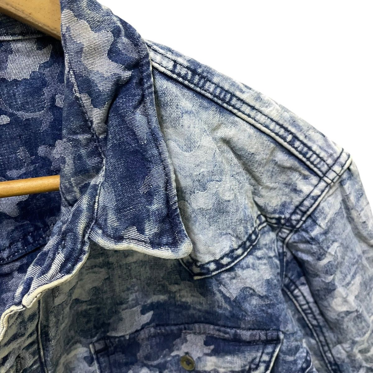 In The Attic × Japanese Brand in the attic blue camouflage shirt Size US L / EU 52-54 / 3 - 2 Thumbnail