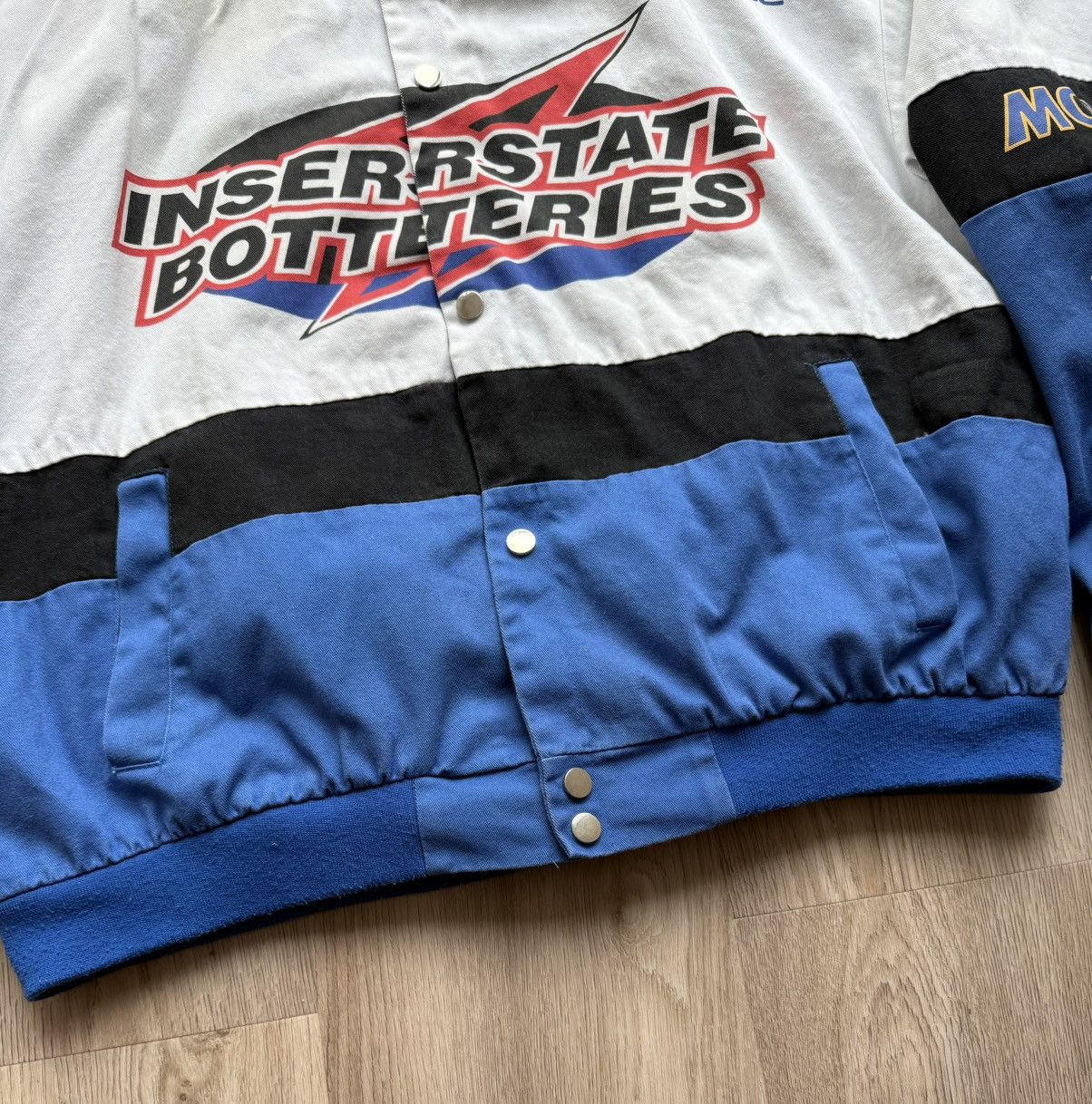 Vintage Vintage NASCAR Formula 1 Interstate Botteries Racing Jacket Size US L / EU 52-54 / 3 - 4 Thumbnail