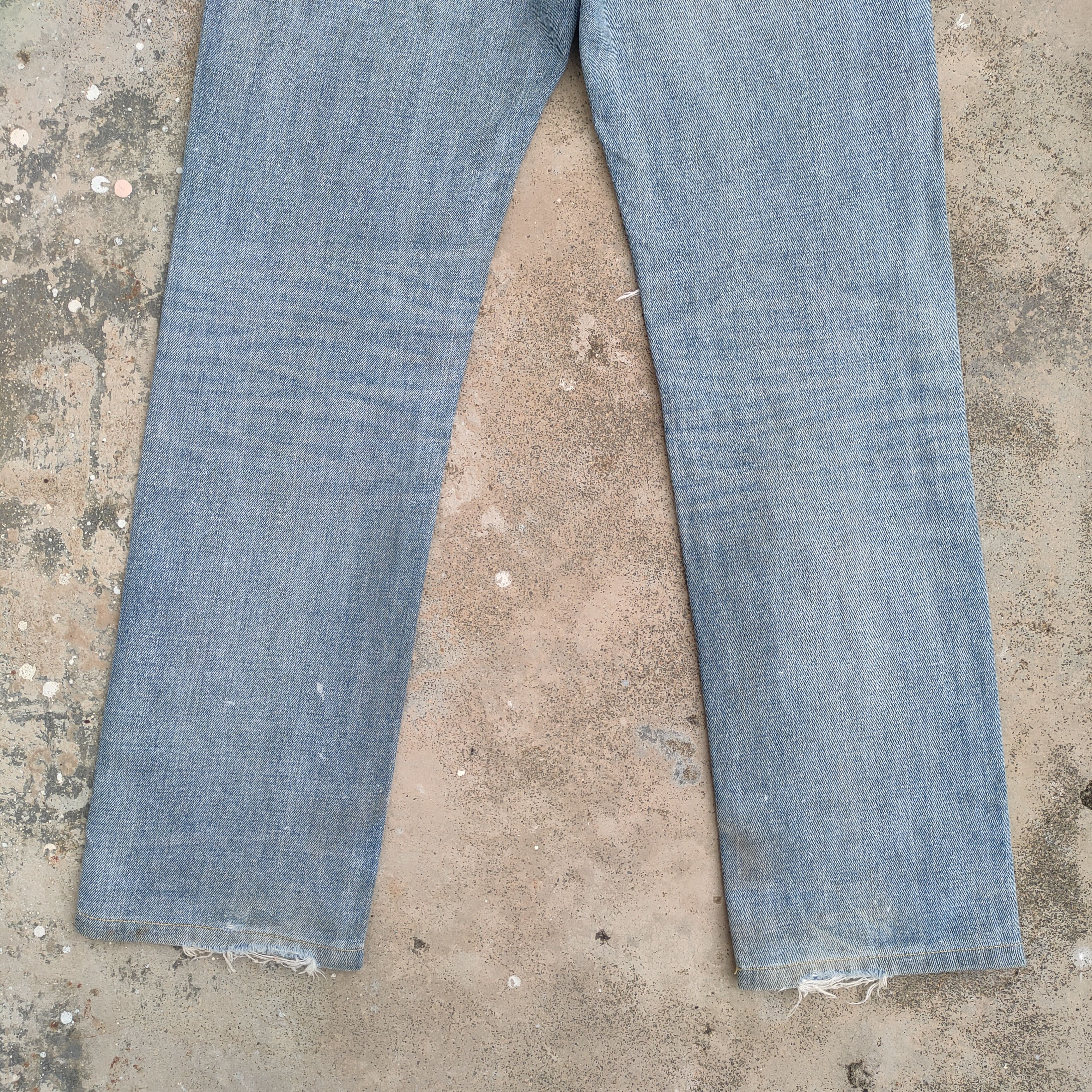 VINTAGE JAPANESE FADED DISTRESSED JEANS DENIM PANTS
