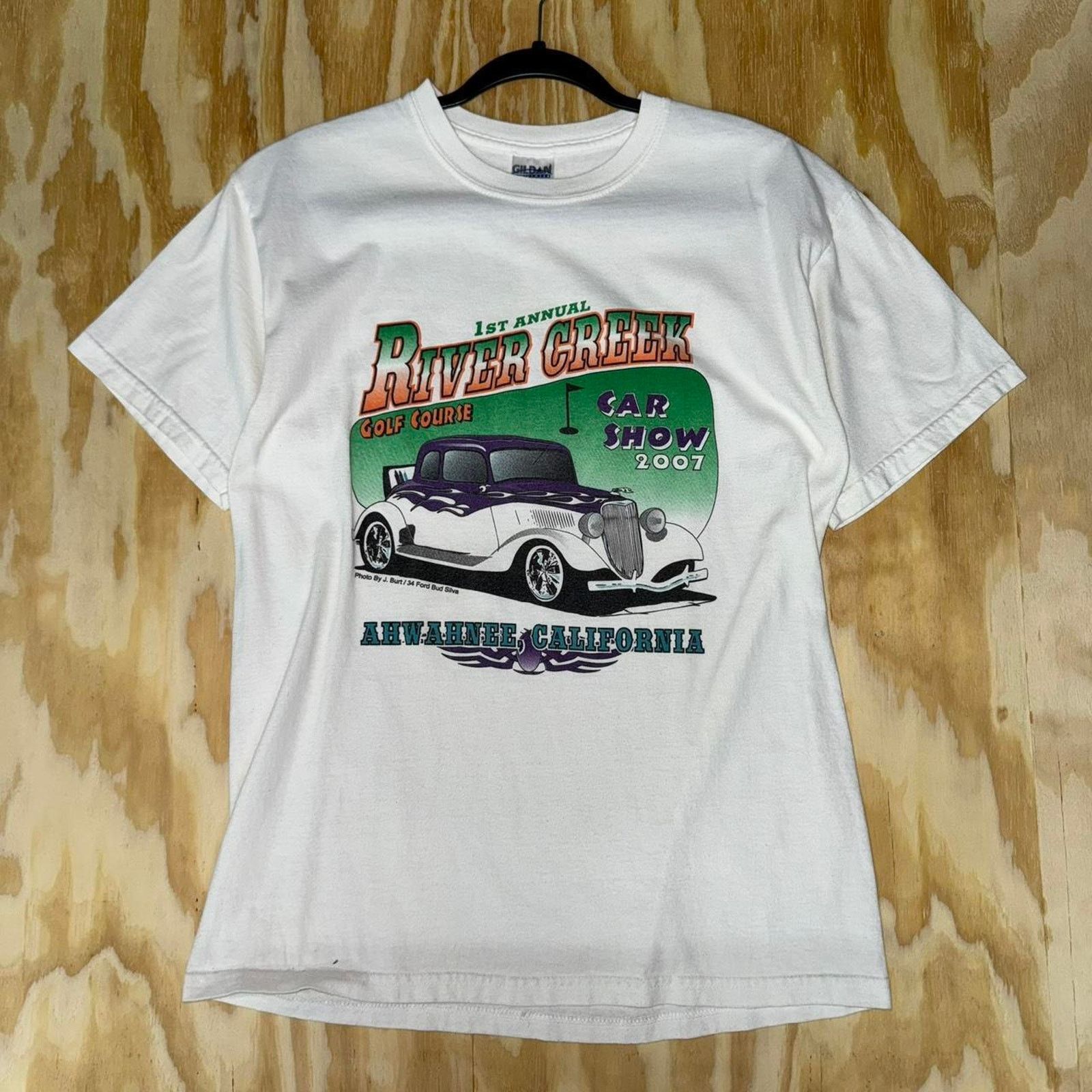 Gildan Vintage y2k hot rod lowrider 2007 california ford t-shirt Size US M / EU 48-50 / 2 - 1 Thumbnail