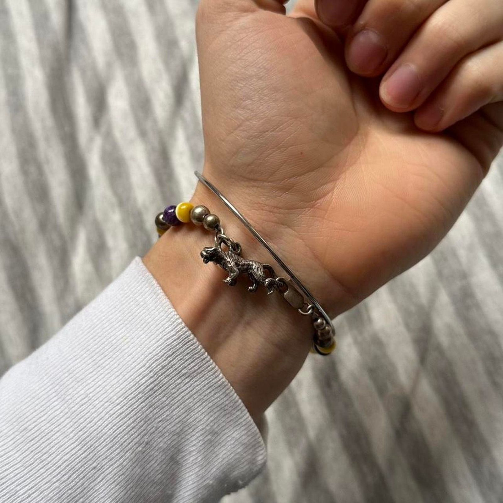 Jewelry × Vintage Super cute vintage 00s lsu bracelet Size ONE SIZE - 4 Thumbnail