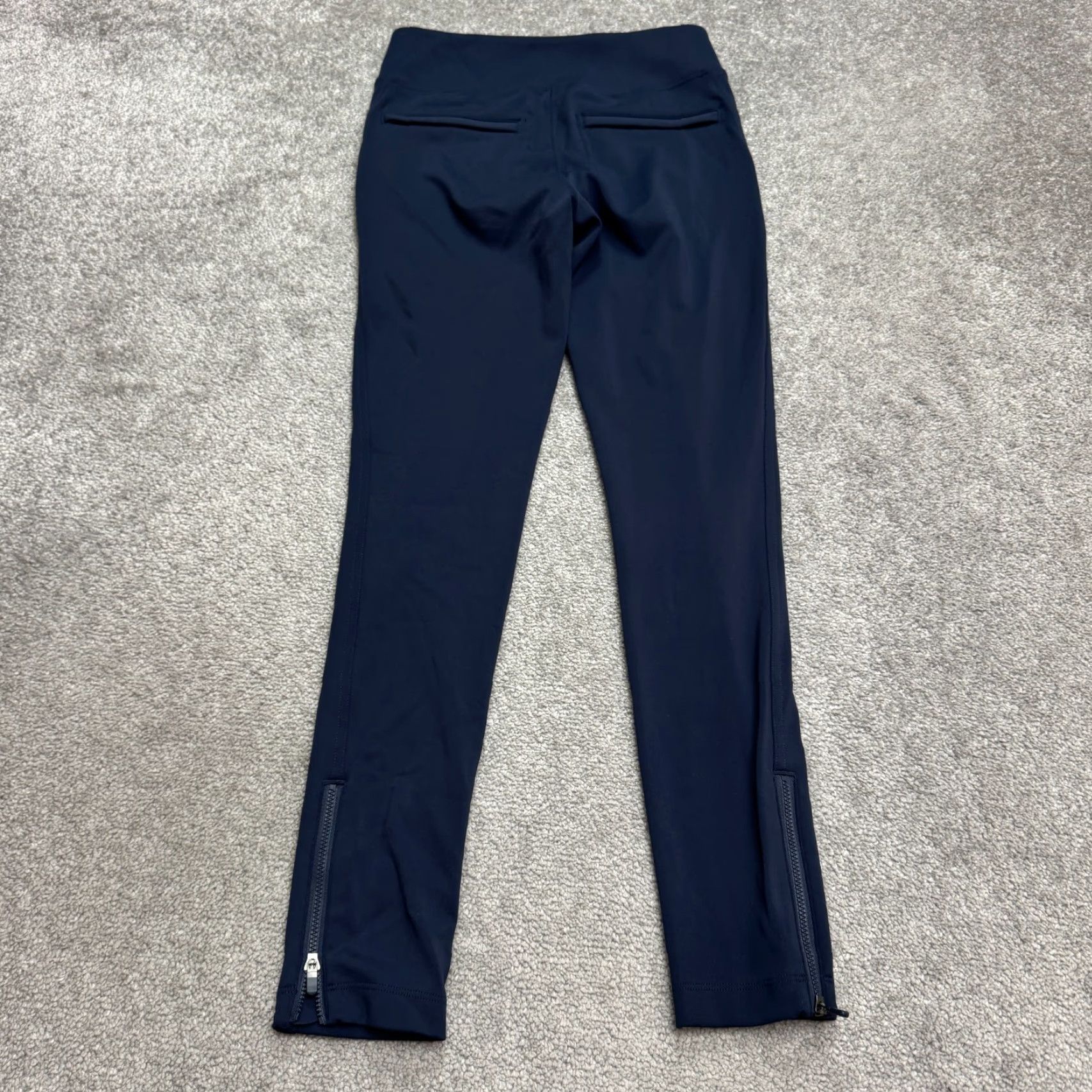 Athleta Athleta Delancey Skyline Stretch Leggings Women’s Small Navy Blue Ankle Zip Activewear Size 28" / US 6 / IT 42 - 2 Thumbnail