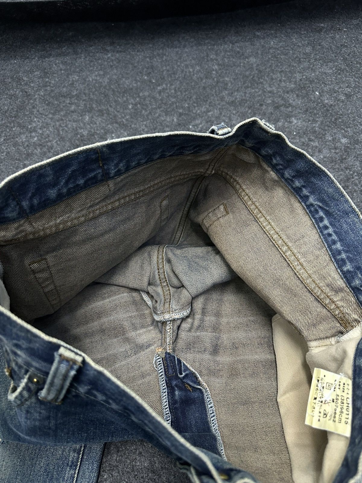 Vintage 90s Bobson Chesskin Faded Washed Denim Size 36 F40 Size US 36 / EU 52 - 10 Thumbnail