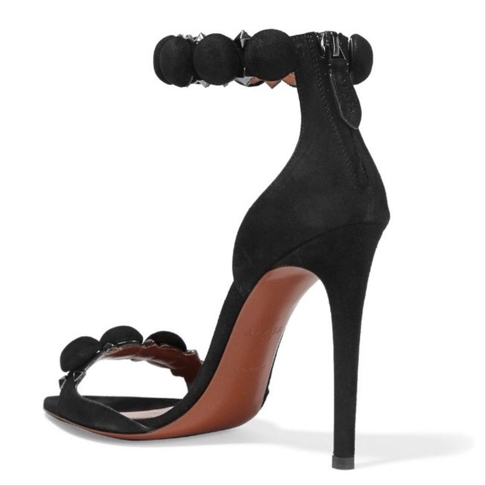 Alaia ALAIA Bombe 110 studded suede leather heels 37 Size US 7 / IT 37 - 4 Thumbnail