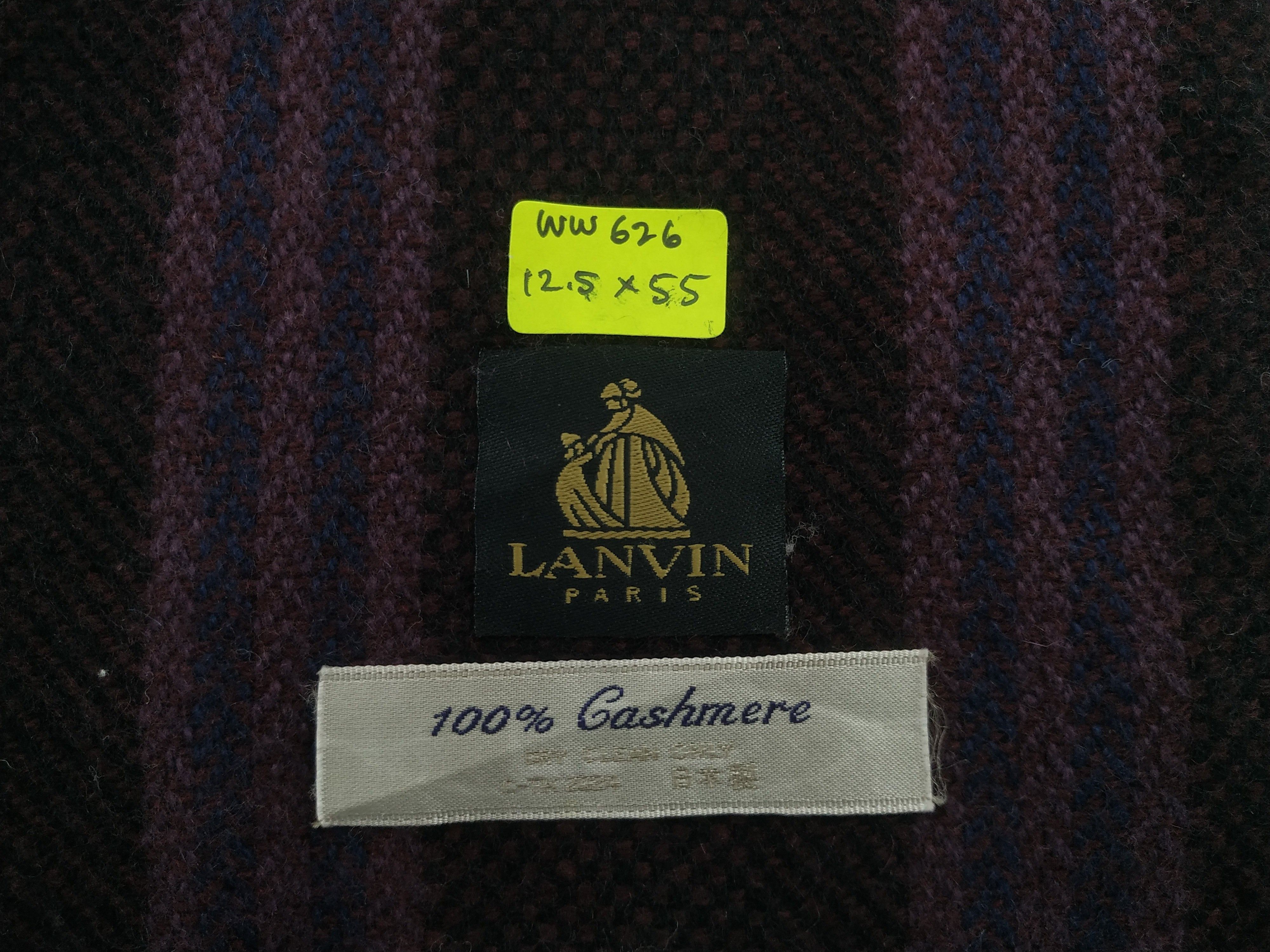 Lanvin × Vintage Lanvin Scarf / Muffler / Neckwear - WW626 Size ONE SIZE - 6 Thumbnail