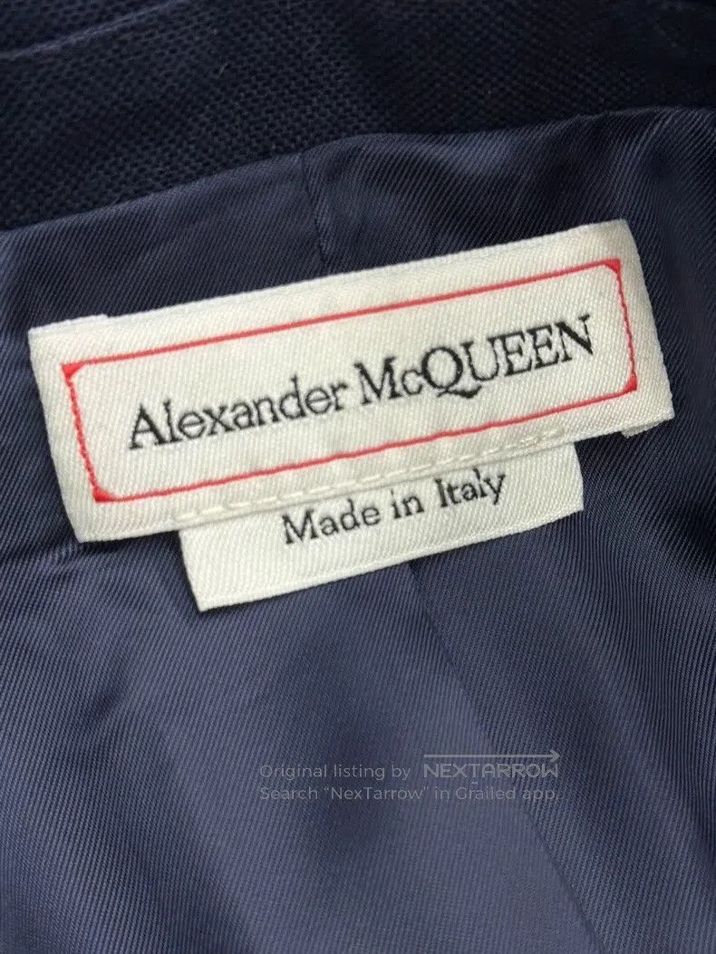 Alexander McQueen Alexander Mcqueen Blue studded suit jacket Size S / US 4 / IT 40 - 5 Thumbnail