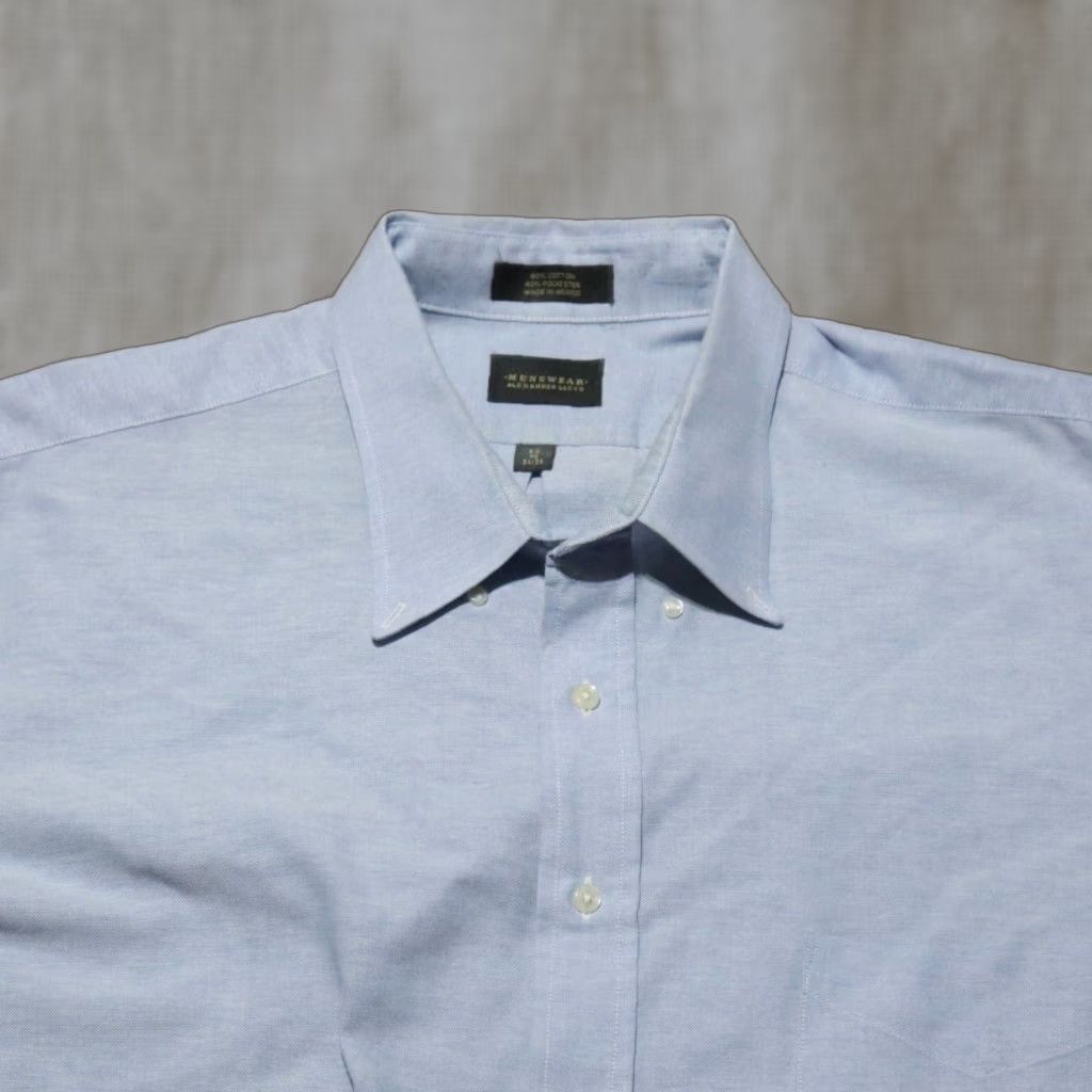 LLOYD Alexander Lloyd Blue Button-Up Shirt Men's Size 20 34 / 35 Shirt Cotton Striped Button-Up Blue 20 Mens Size US XXL / EU 58 / 5 - 1 Thumbnail