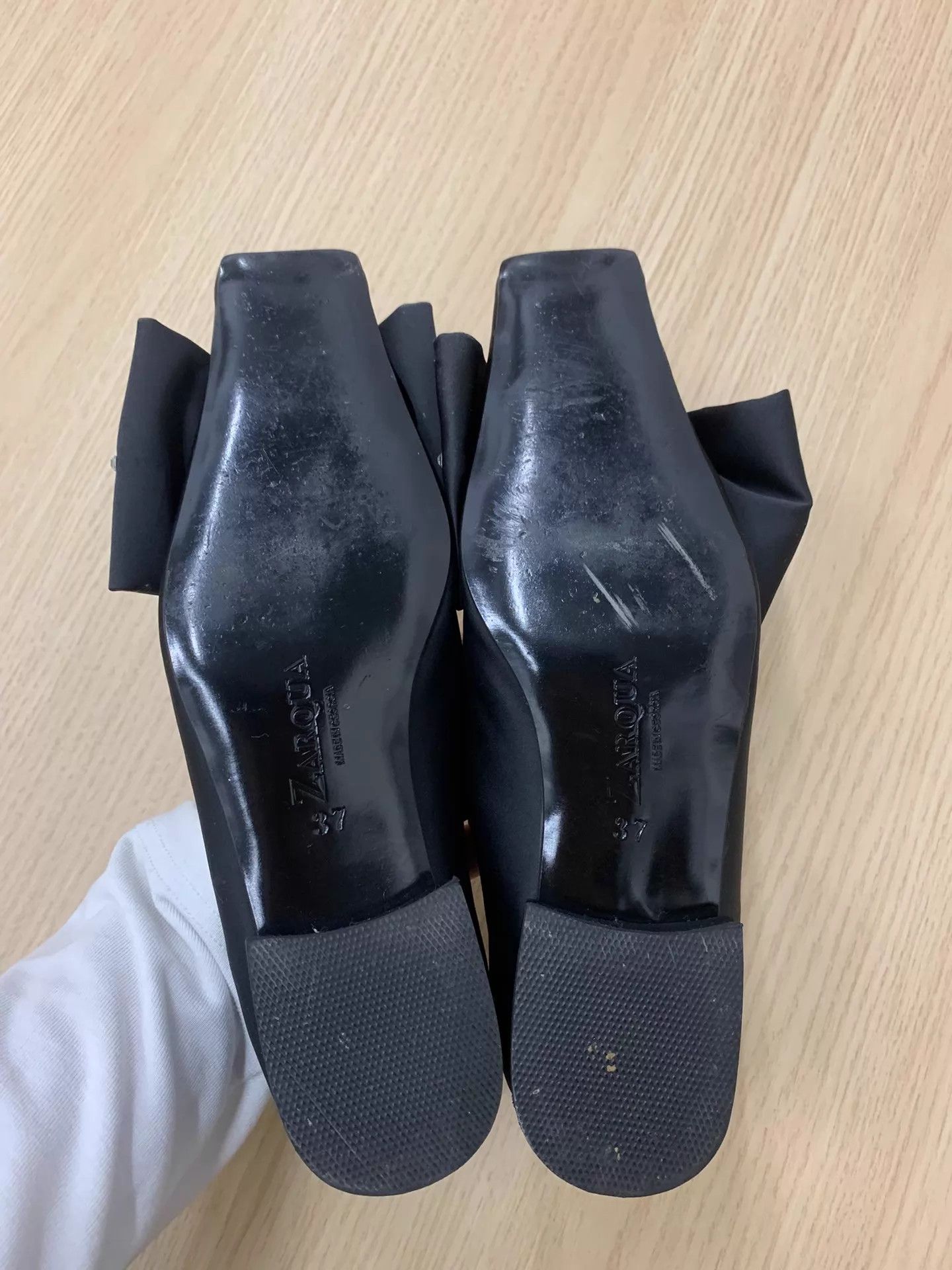 Other Zarqua Black Rhinestone Bow Flats Size 37 New Size US 6.5 / IT 36.5 - 5 Thumbnail