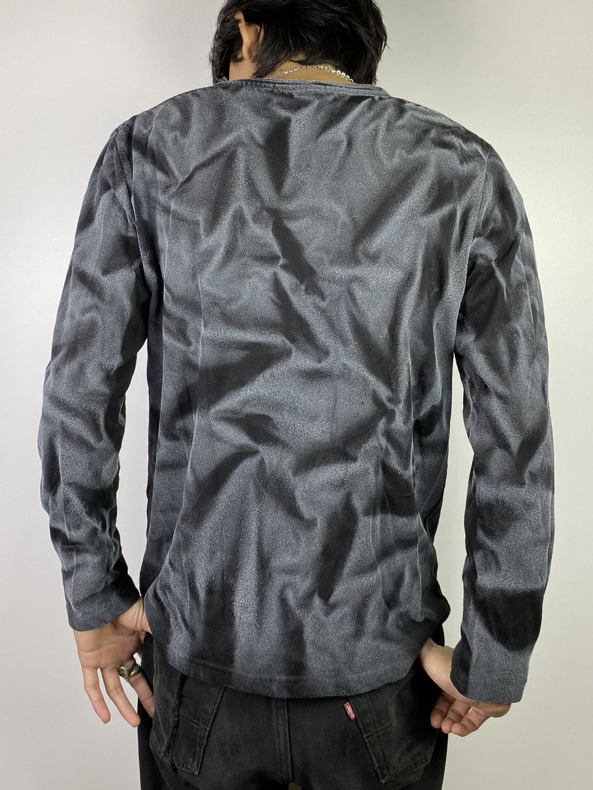 If Six Was Nine × Japanese Brand × semanticdesign 2000s smoke wash semantic design longsleeve Size US M / EU 48-50 / 2 - 7 Thumbnail