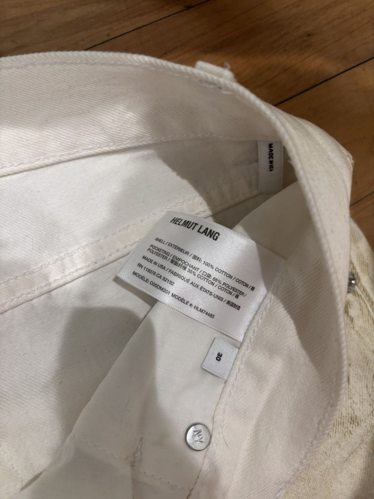Helmut Lang Helmut Lang lowrise painted jeans Size US 30 / EU 46 - 4 Thumbnail