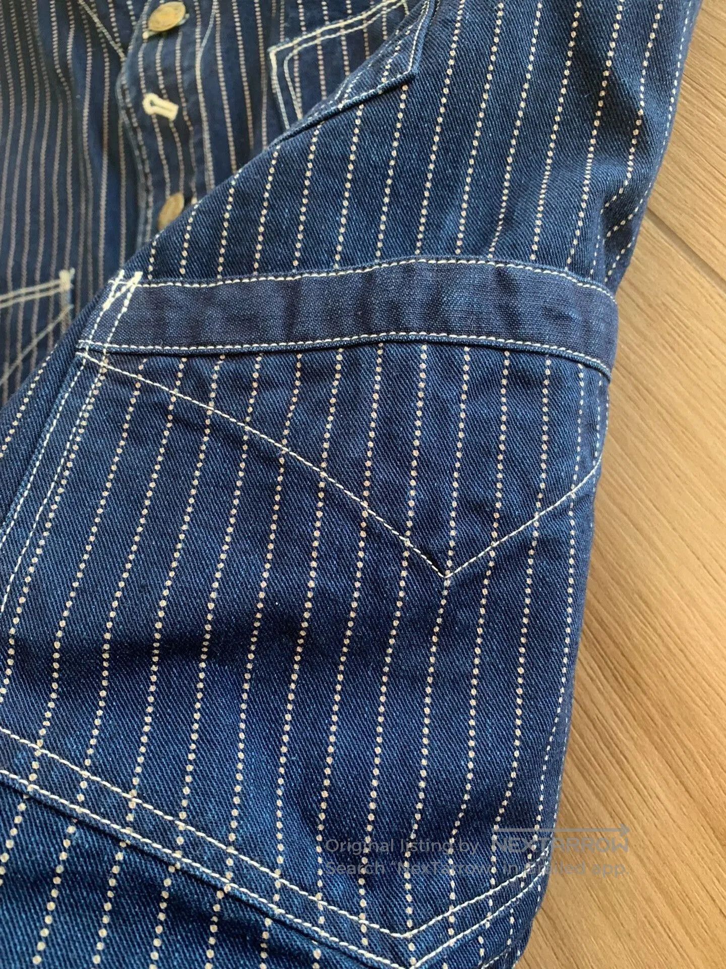 Freewheelers FREEWHEELERS WABASH Stripe Work Vest. Size US XS / EU 42 / 0 - 8 Thumbnail