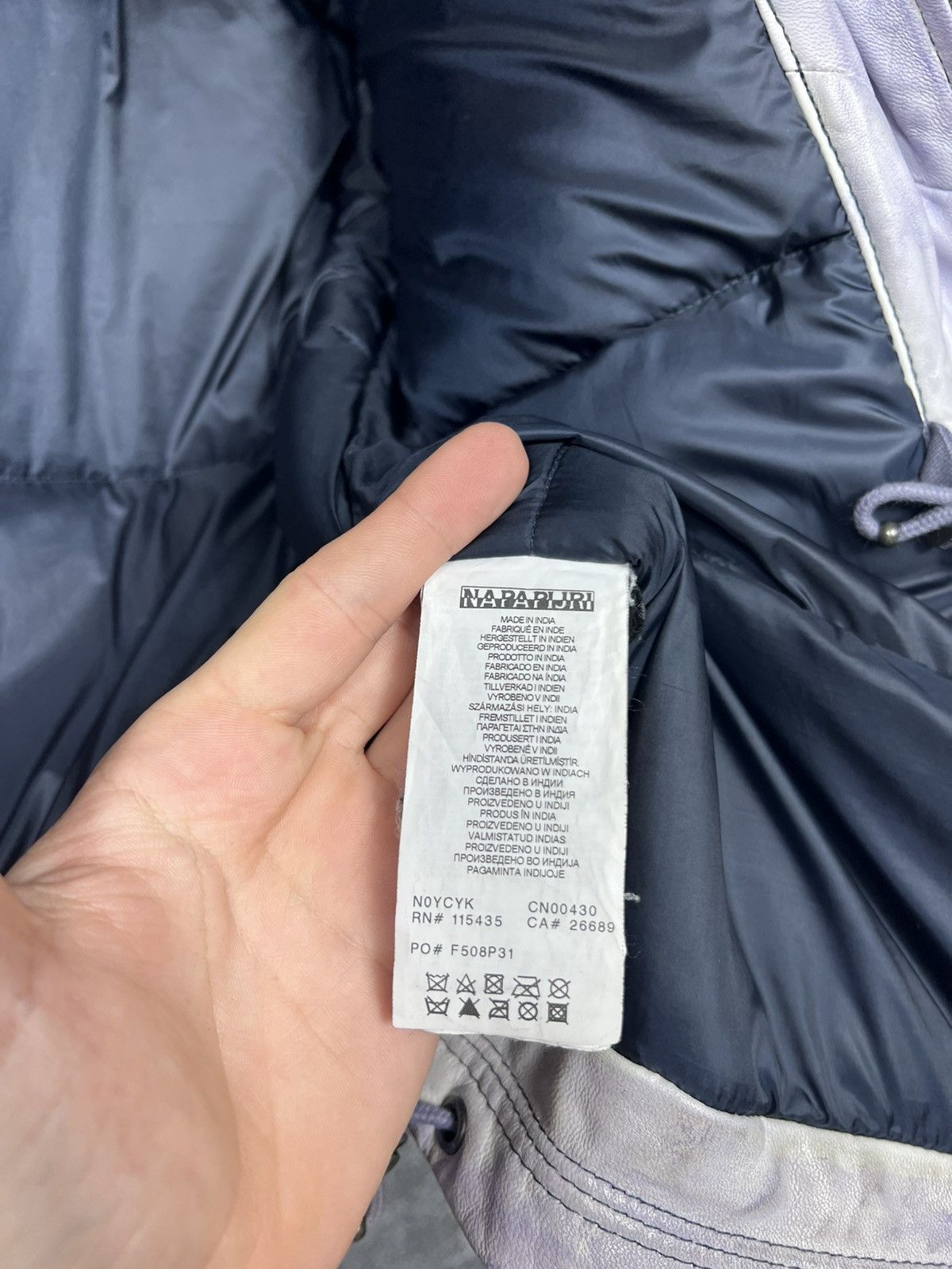 Napapijri Rare Napapijri 100% Leather Down Jacket Parka Size S Size S / US 4 / IT 40 - 13 Thumbnail