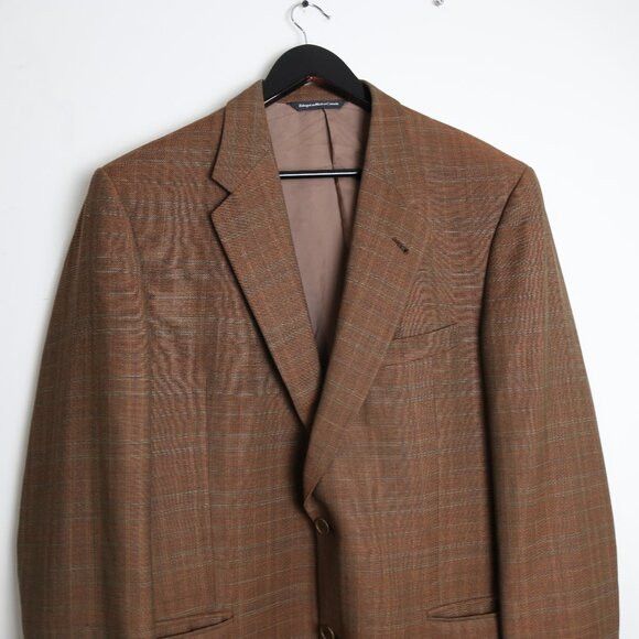 Ermenegildo Zegna Ermenegildo Zegna Vintage Men's Wool Plaid Size 42 Tall Size 42L - 2 Thumbnail