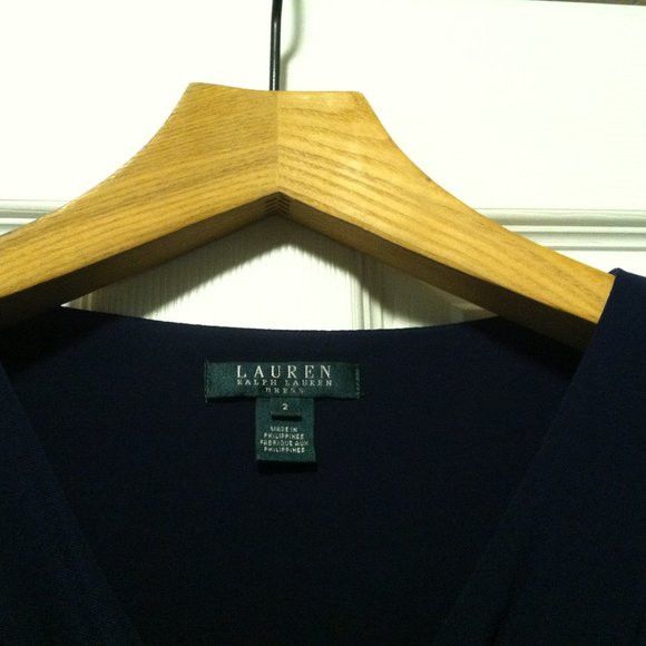Ralph Lauren RALPH LAUREN WOMEN'S NEW BLUE 95%POLYESTER DRESS SIZE: 2 Size XS / US 0-2 / IT 36-38 - 5 Thumbnail