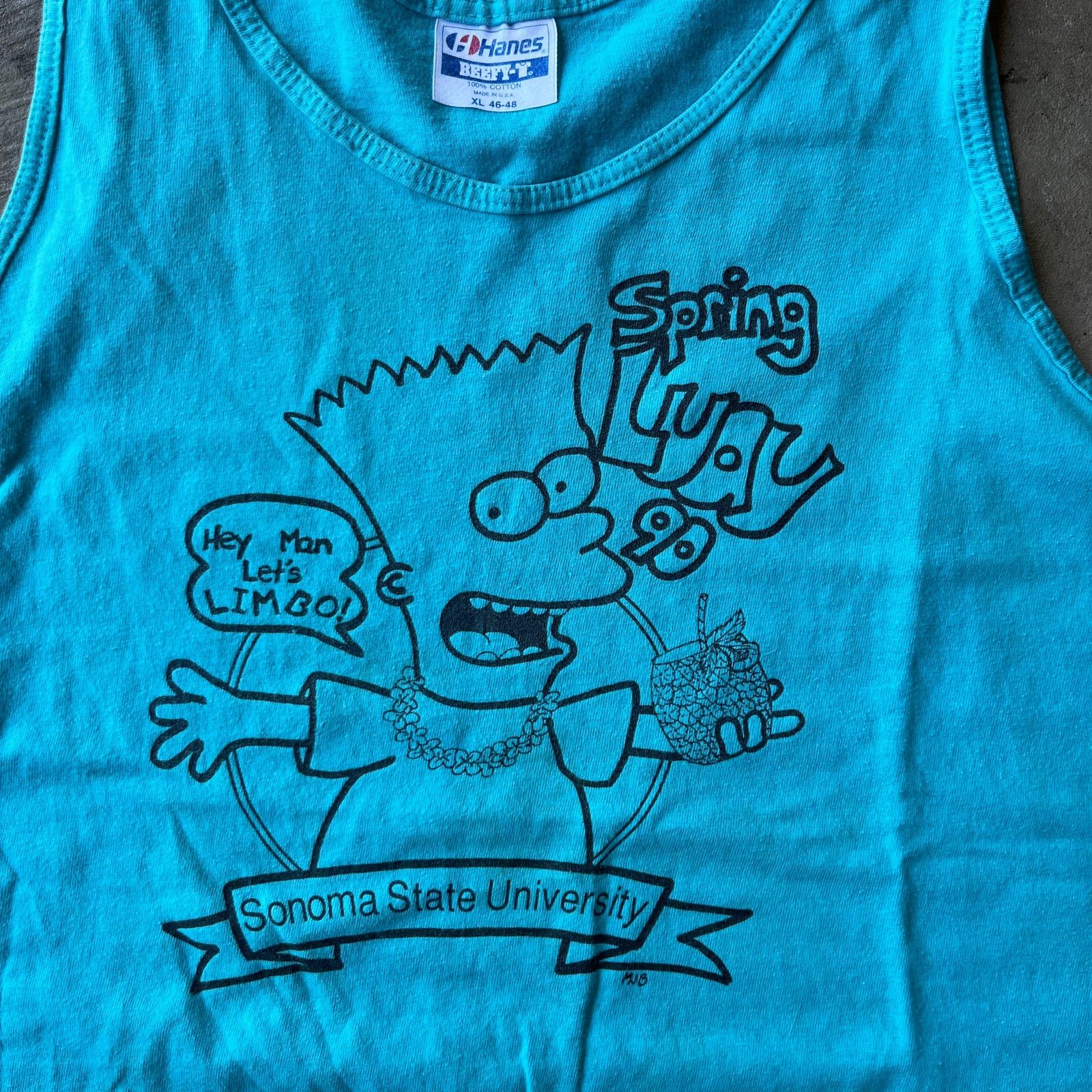 Vintage VINTAGE SONOMA STATE UNIVERSITY BART SIMPSON SHIRT XL 90S Size US XL / EU 56 / 4 - 3 Thumbnail