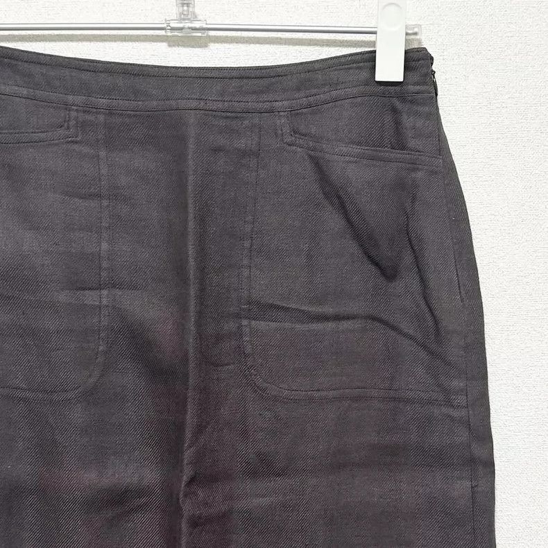 Loro Piana LORO PIANA Flax skirt with small waist 64cm, length 90cm Size XS / US 0-2 / IT 36-38 - 3 Thumbnail