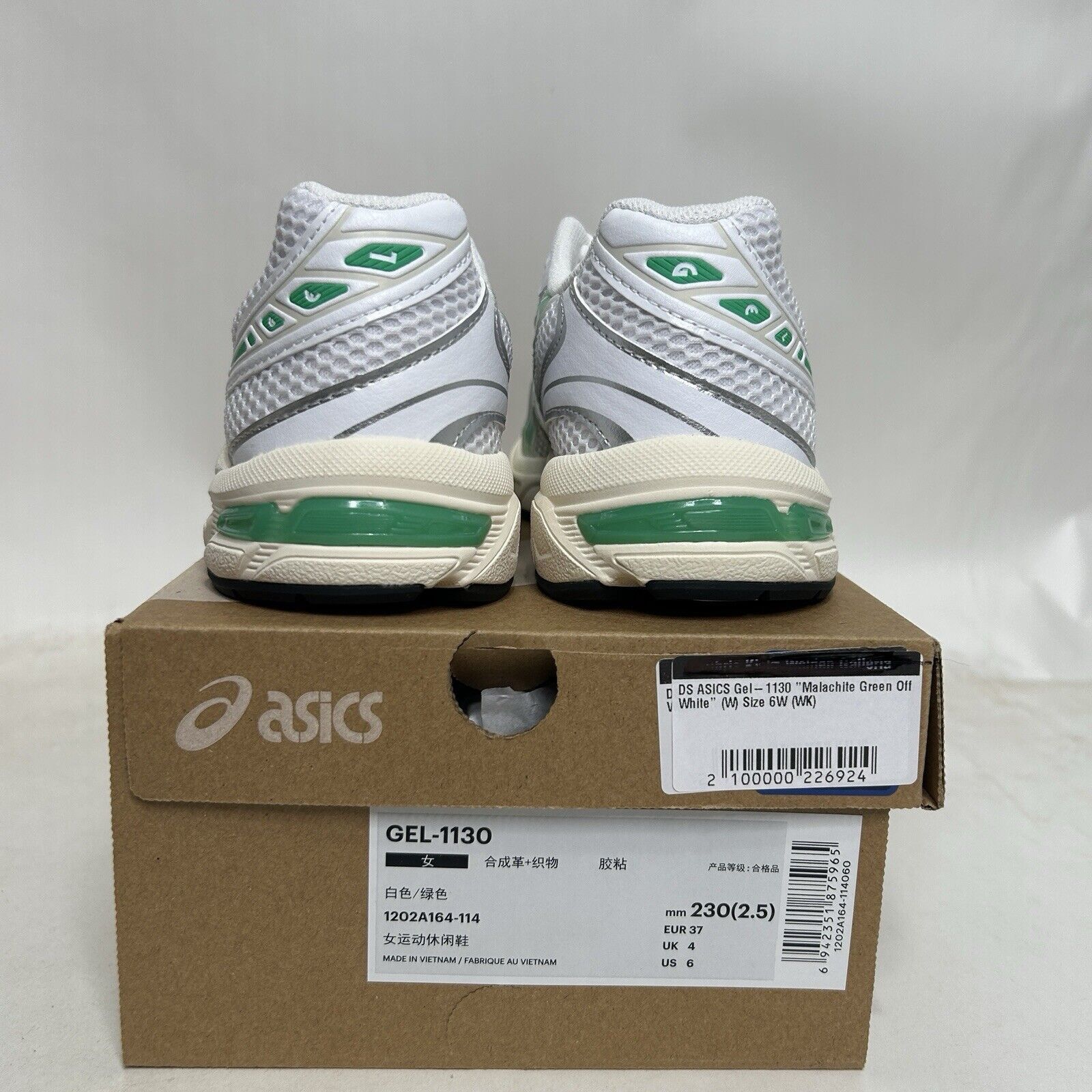 Asics ASICS Gel-1130 “White Malachite Green” 2024 Size US 6 / IT 36 - 4 Thumbnail