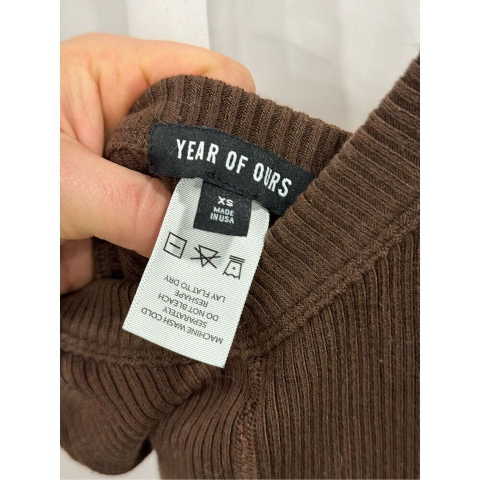 Other Year of Ours lounge dark oak ribbed brown romper | Sz XS Size 26" / US 2 / IT 38 - 6 Thumbnail