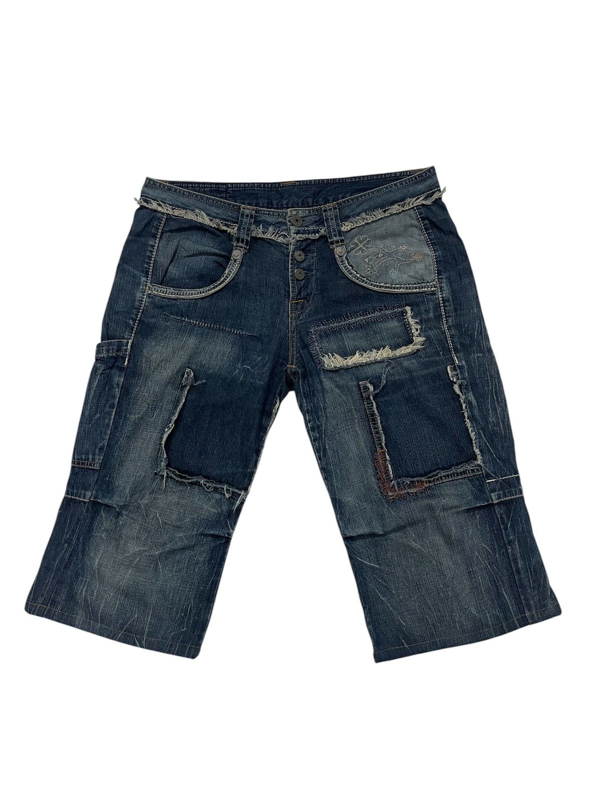Marithe + Francois Girbaud × Seditionaries OFFER☄️Marithe Francois Girbaud Short Denim Jeans Size US 32 / EU 48 - 1 Thumbnail