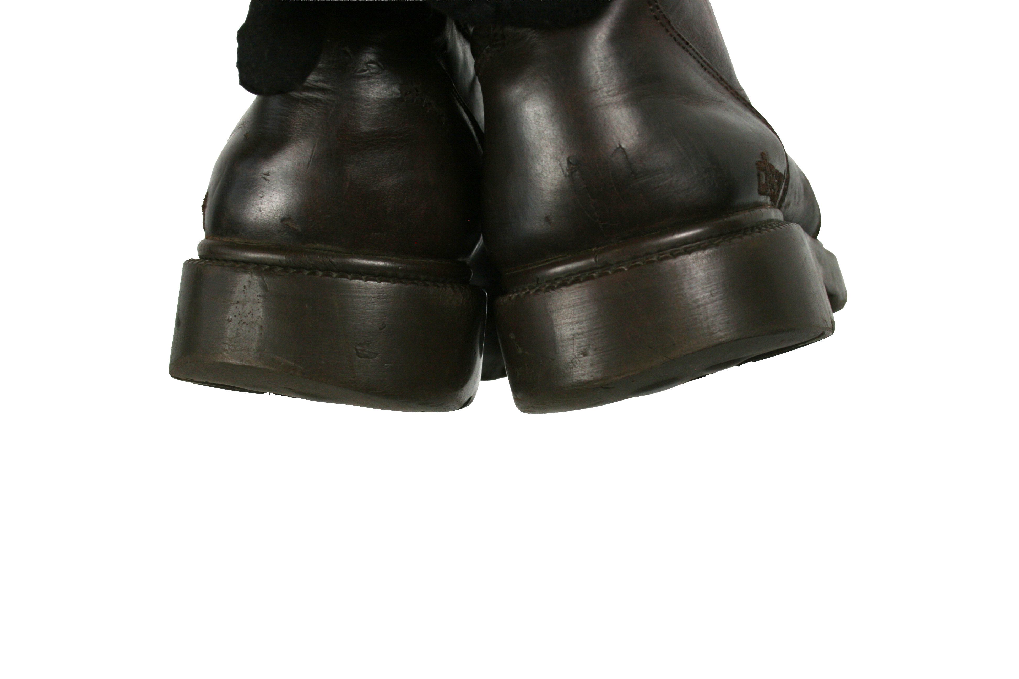 Diesel 00S Grunge Biker Leather Boots Vintage Size US 8 / EU 41 - 10 Thumbnail