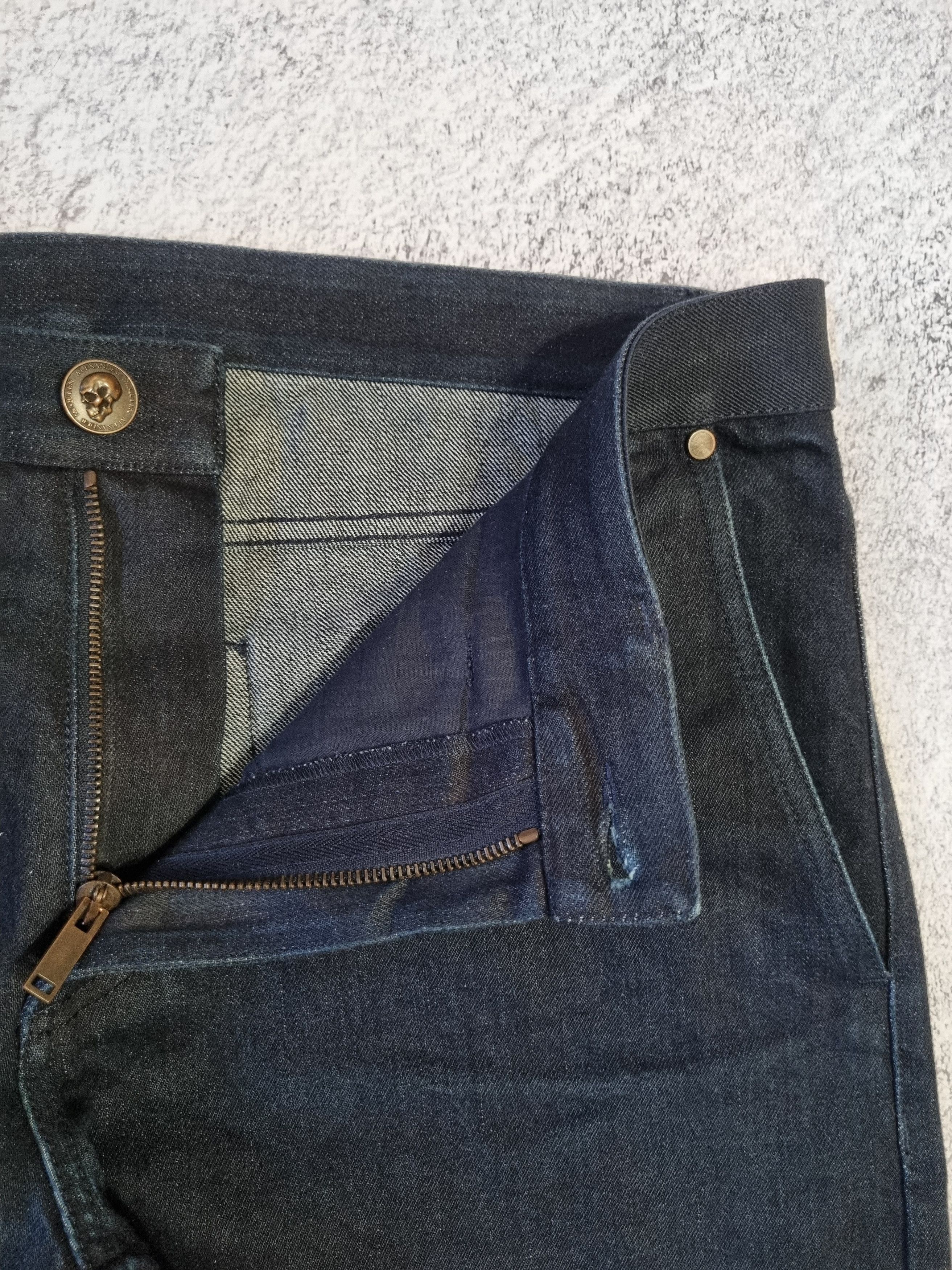 Alexander McQueen Alexander McQueen Luxury Dark Blue Selvedge Jeans Size US 34 / EU 50 - 6 Thumbnail