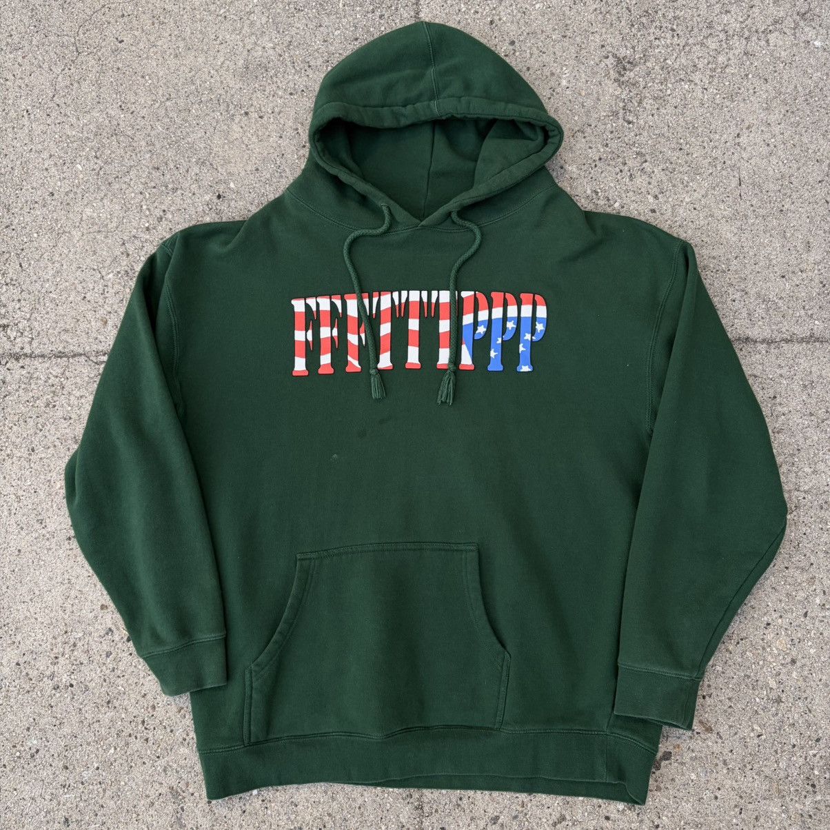 Fuck The Population FTP Green FFFTTTPPP American Flag Hoodie Size XL Size US XL / EU 56 / 4 - 1 Thumbnail