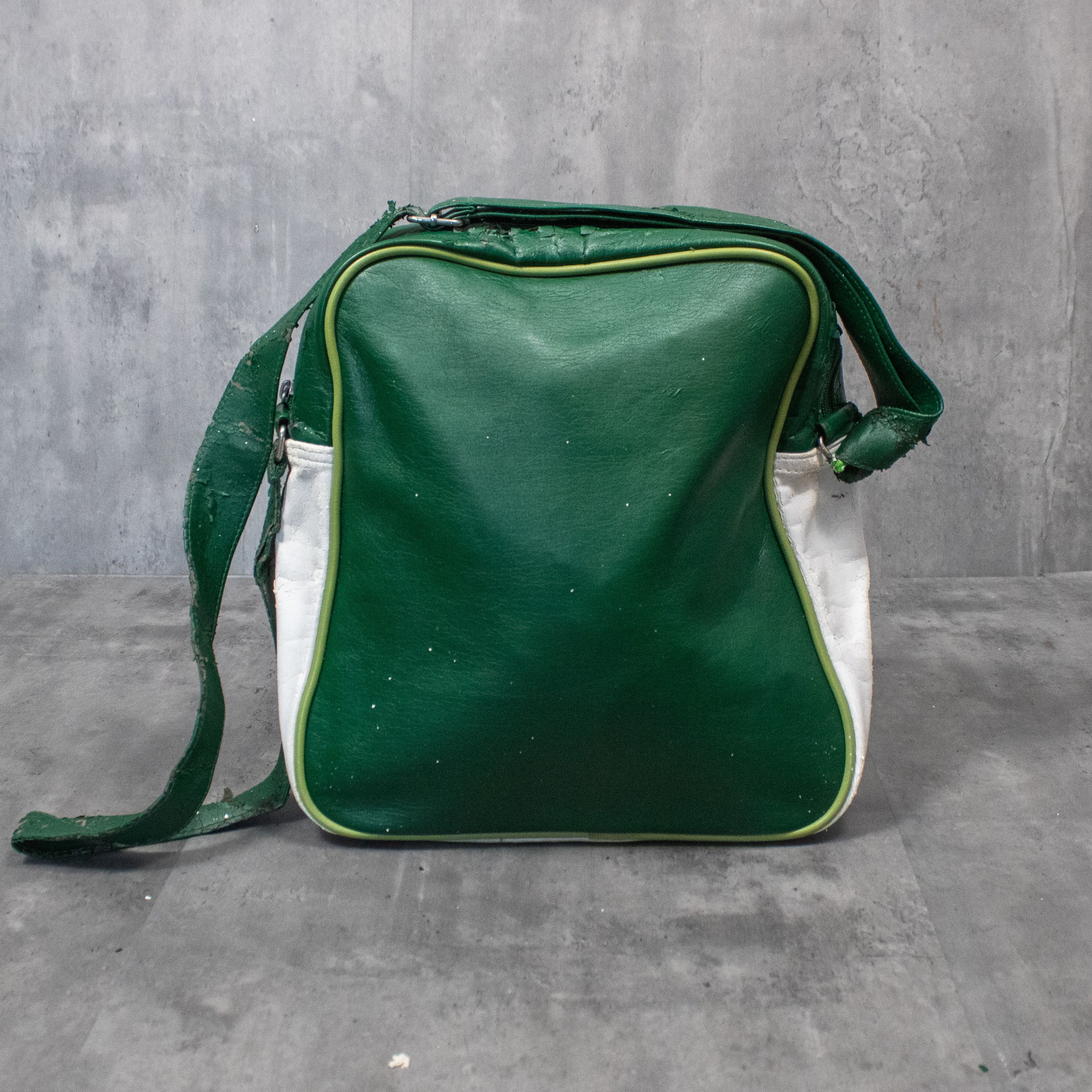 Adidas Vintage 1990's Adidas Faux Leather Forest Green Shoulder Bag Size ONE SIZE - 5 Thumbnail