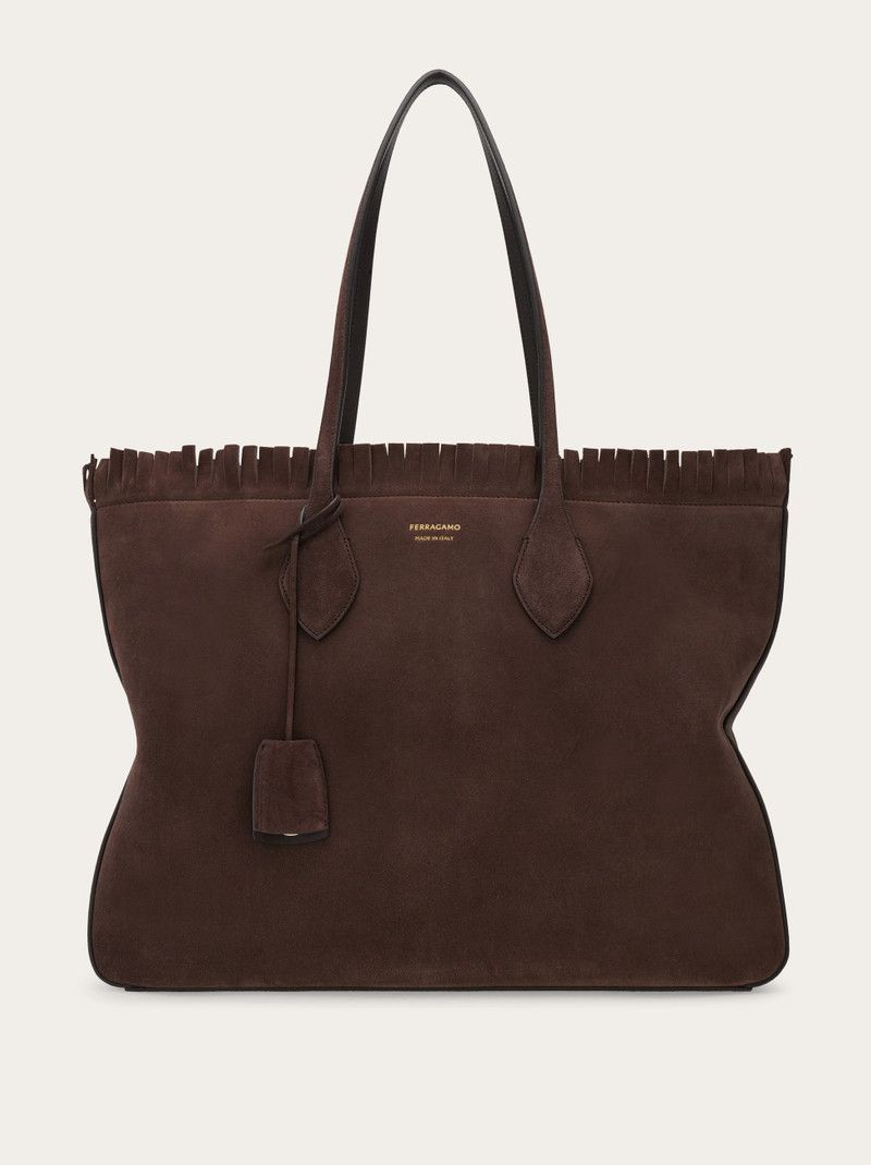 Salvatore Ferragamo o1s1rm0526 Size : OS / Leather Tote Bag in Brown Size ONE SIZE - 1 Thumbnail