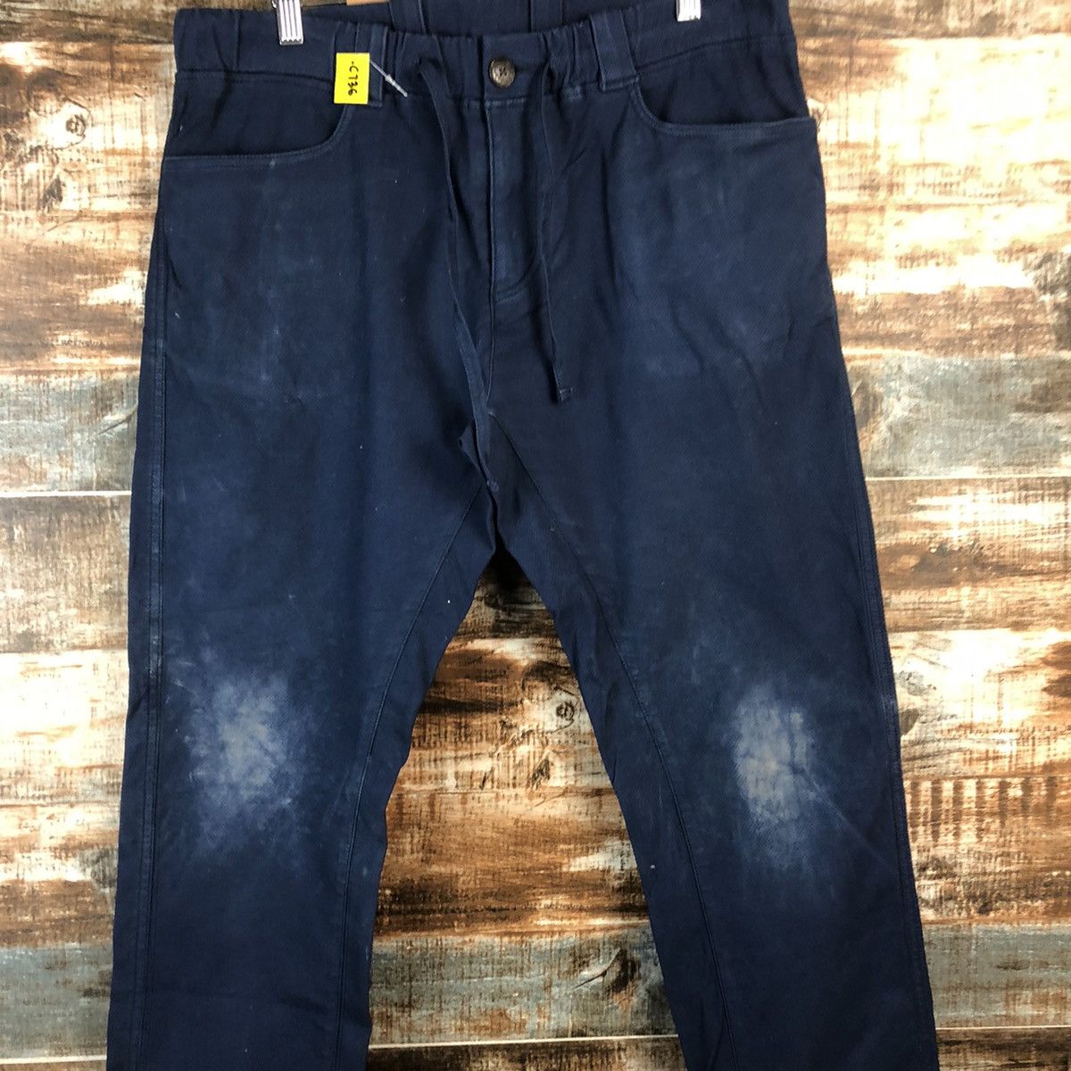 Japanese Brand DL Dope Drakkar Dark Blue Cargo Multipocket Pants #C736 Size US 32 / EU 48 - 5 Thumbnail