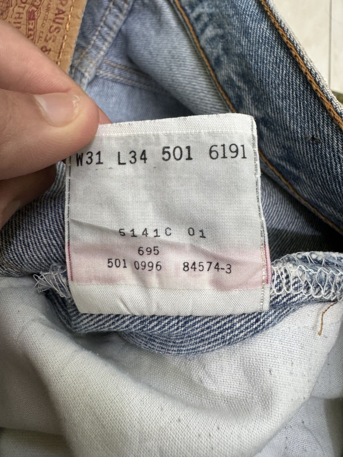 Levi's Levi’s 501 Custom Patchwork 90s Straight Denim Size US 30 / EU 46 - 16 Thumbnail