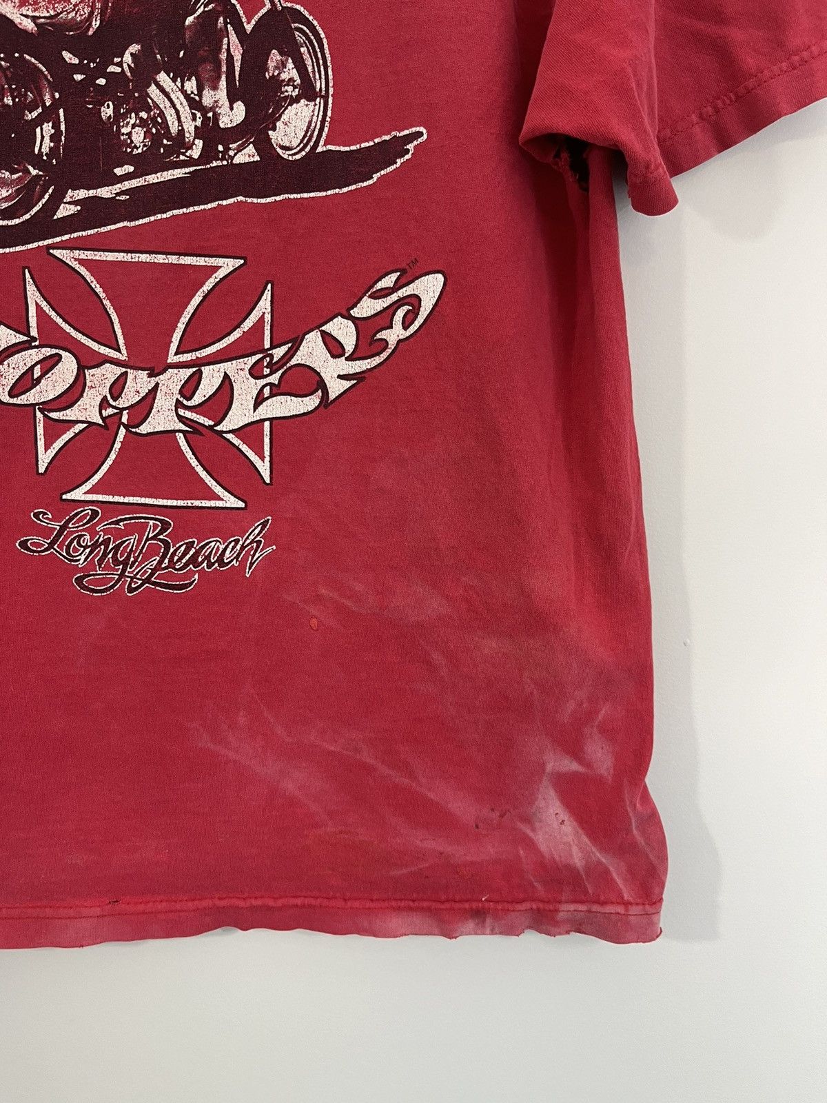 Vintage West Coast Choppers Perfect Sun Faded Thrashed Moto Tee Size US M / EU 48-50 / 2 - 12 Thumbnail