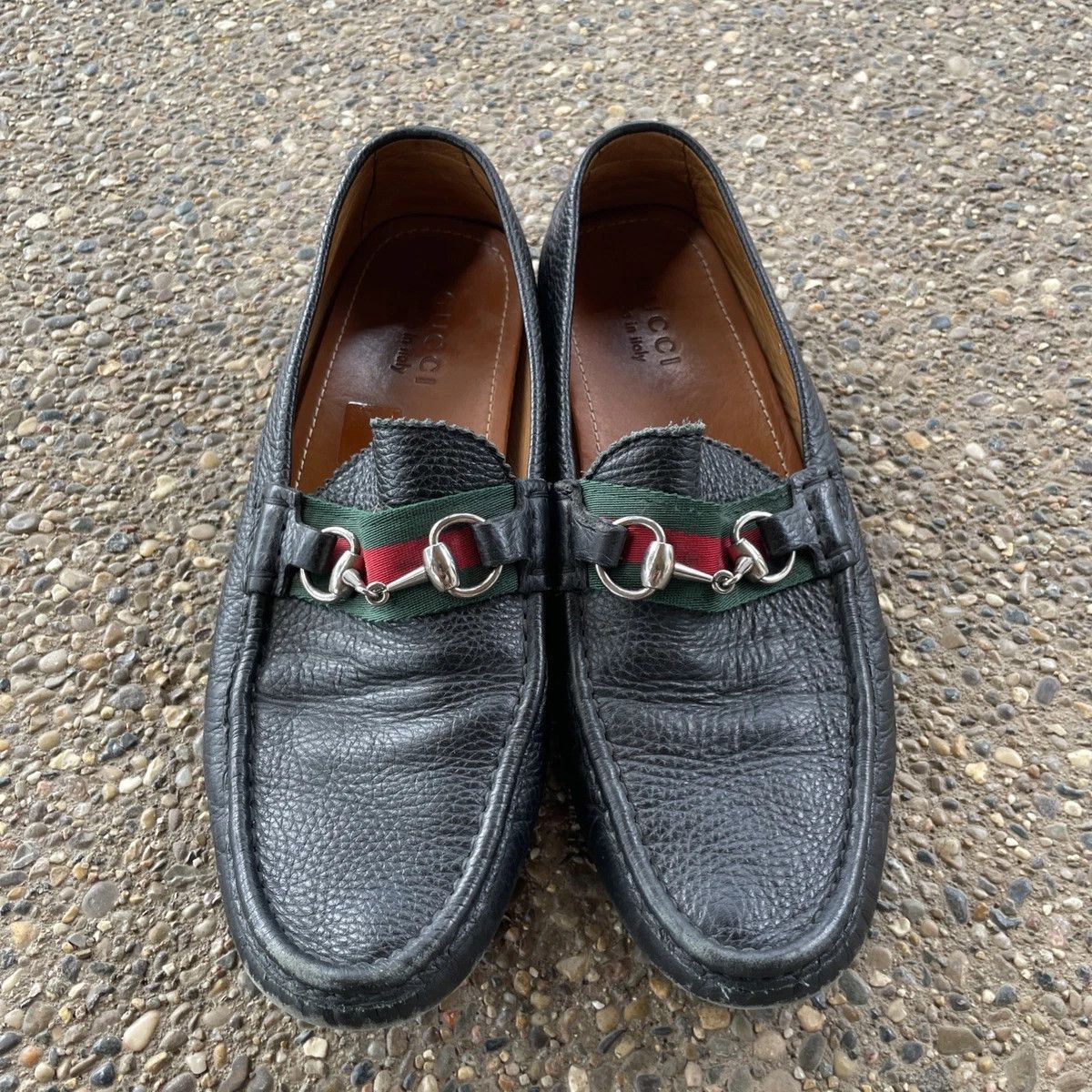 Gucci Gucci Horsebit Driving Loafers Black Leather 9 Slip On Size US 9 / EU 42 - 5 Thumbnail