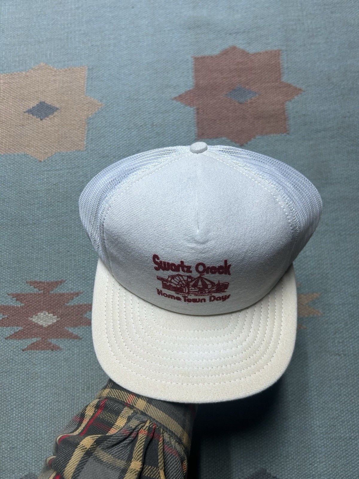Vintage trucker hat Swartz creek Michigan home town days carnival US Size ONE SIZE - 3 Thumbnail