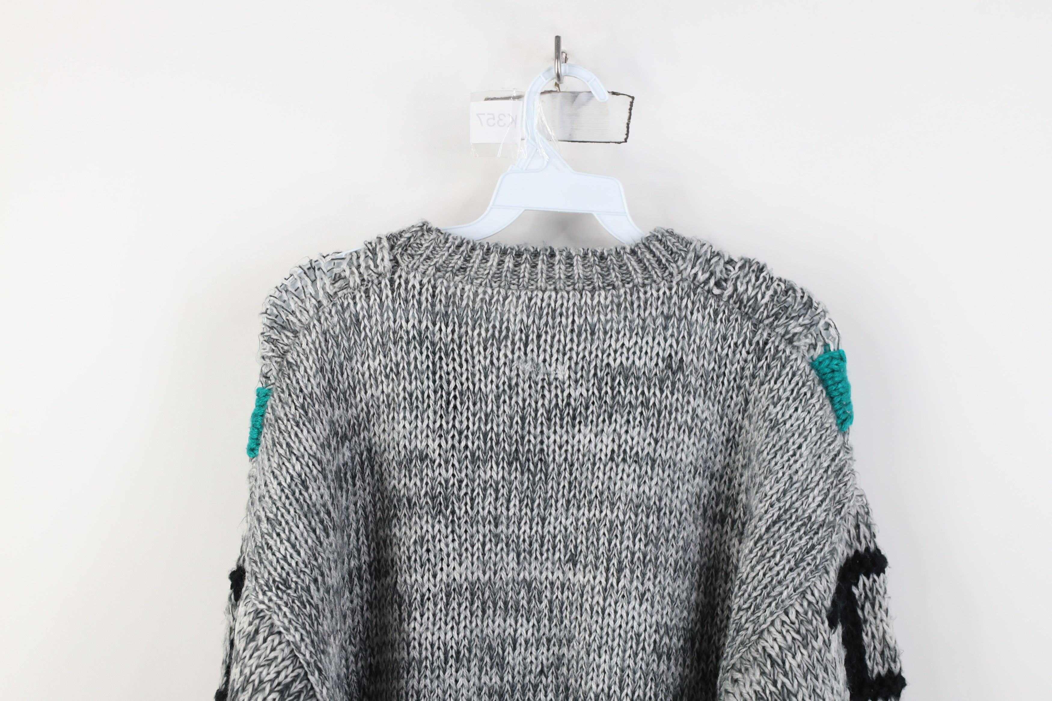 Vintage Vintage 90s Streetwear Chunky Cable Knit Crewneck Sweater Size US XL / EU 56 / 4 - 10 Thumbnail