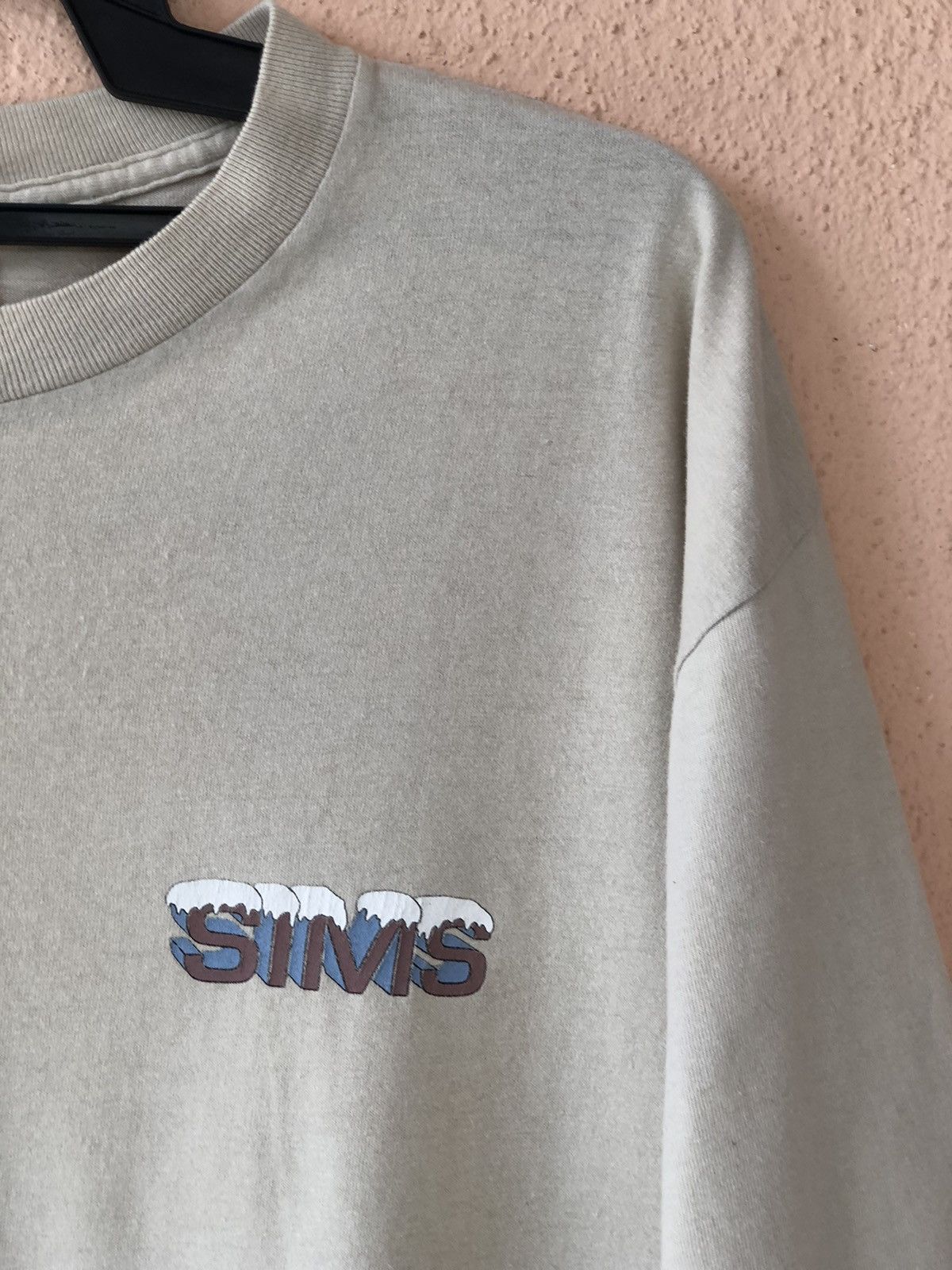 Santa Cruz Skateboards × Vintage Vintage 90s SIMS Skateboard Streetwear Tee Size US L / EU 52-54 / 3 - 3 Thumbnail