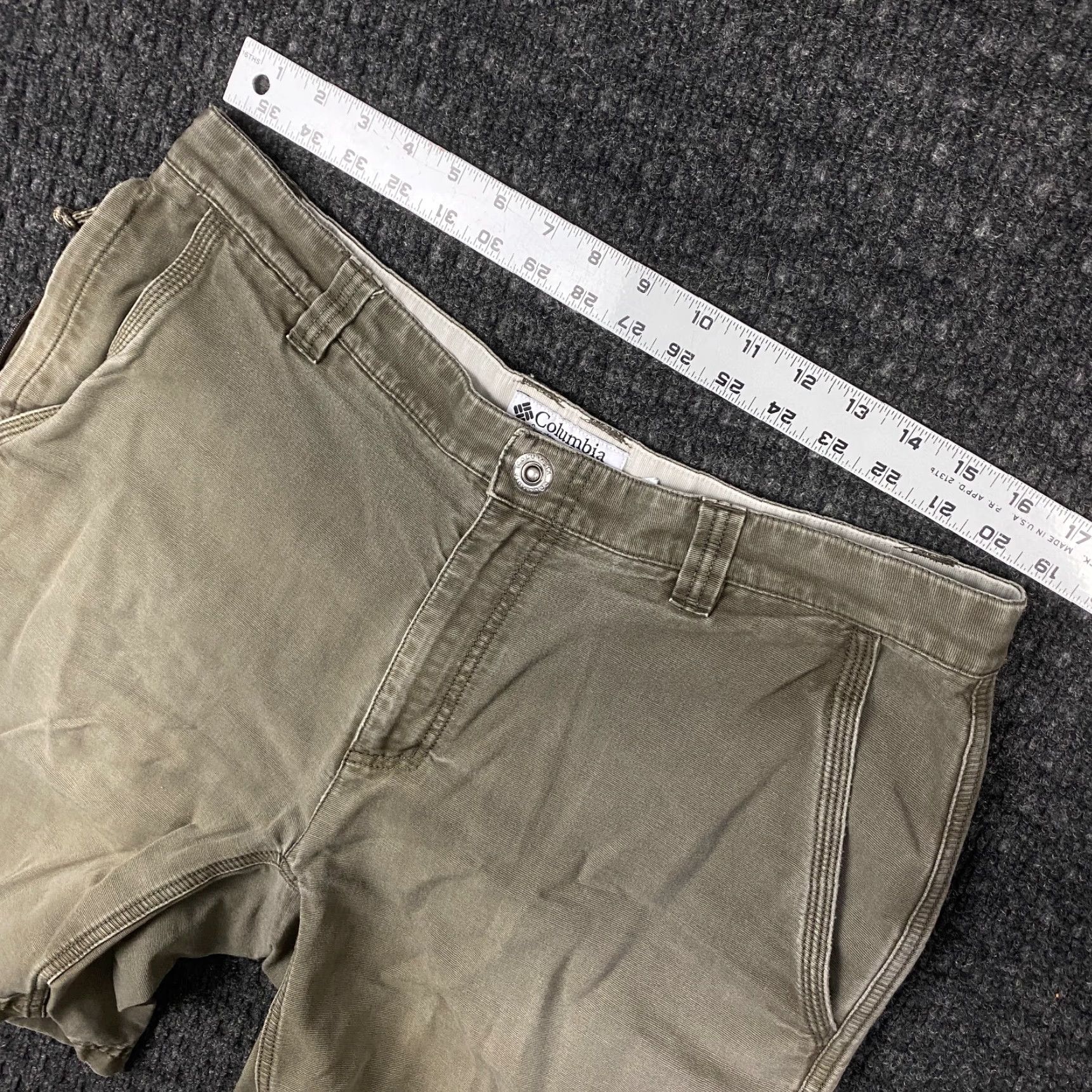 Vintage Columbia Shorts Mens Outdoor Hiking Green 34 Lander Ridge AM4444 Size US 34 / EU 50 - 6 Thumbnail