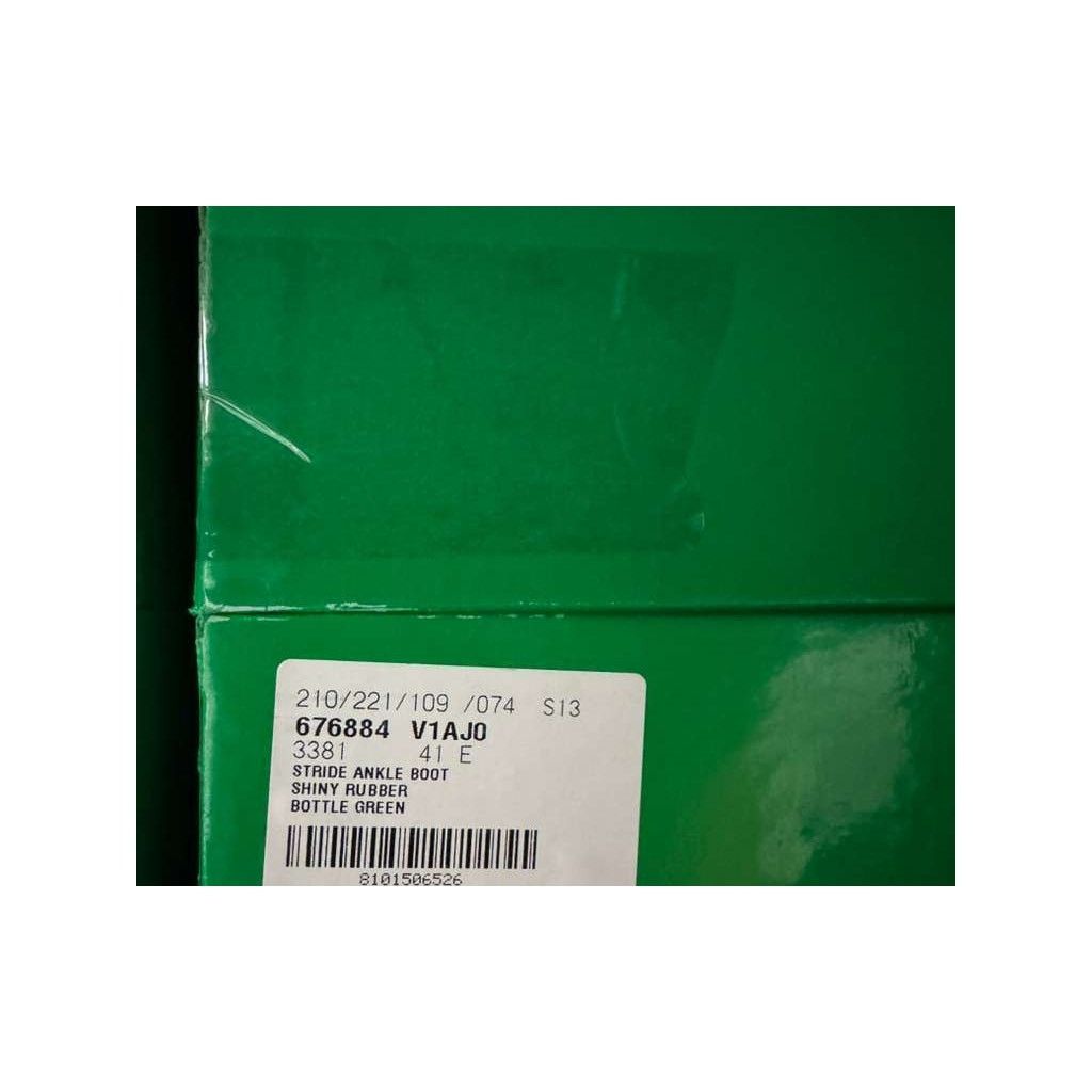 Bottega Veneta o1rshd1 Shiny Rubber Stride Ankle Boots in Bottle Green Size US 8 / EU 41 - 14 Thumbnail