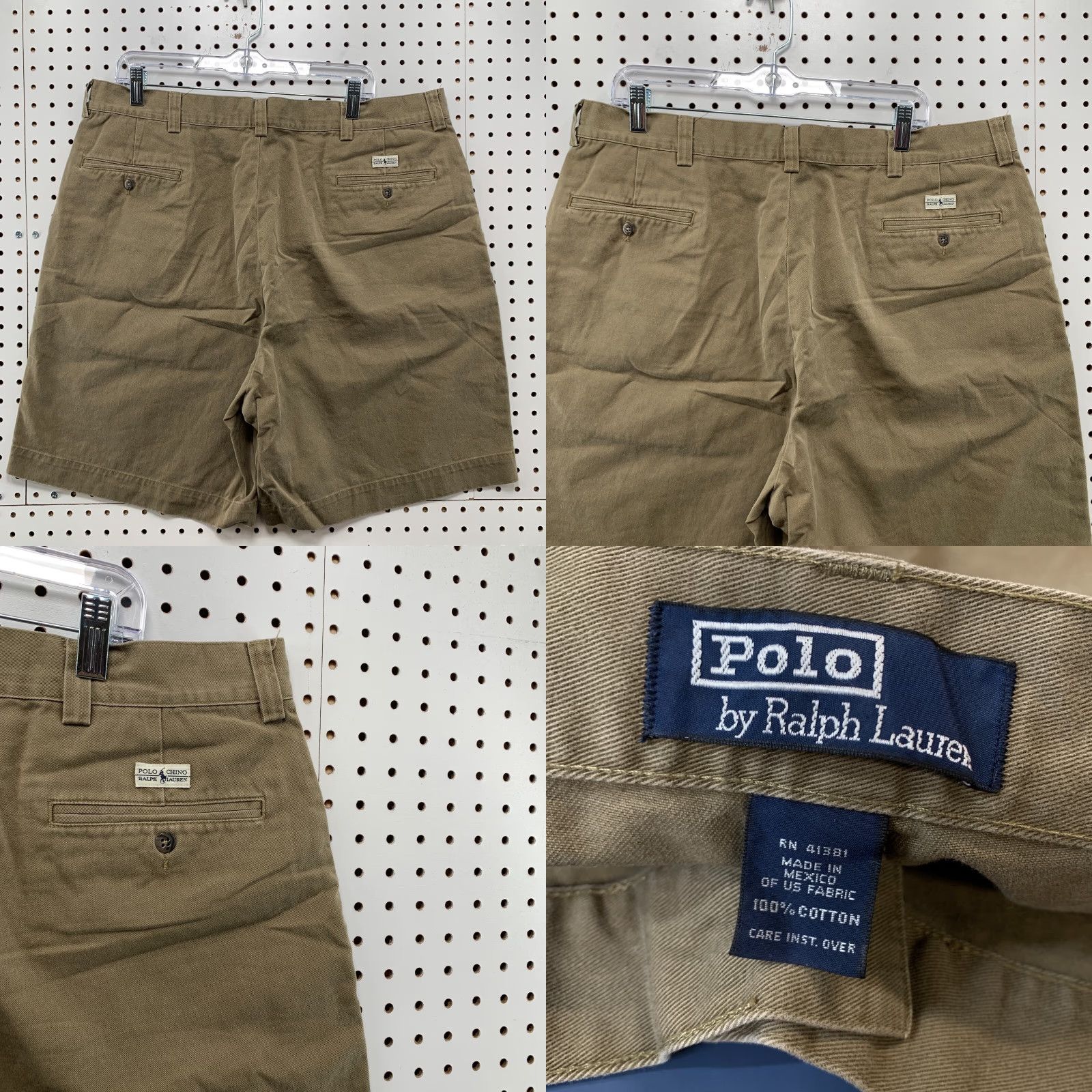 Polo Ralph Lauren VINTAGE Polo Ralph Lauren Chino Shorts Mens 40 Brown Casual Preppy Size US L / EU 52-54 / 3 - 8 Thumbnail