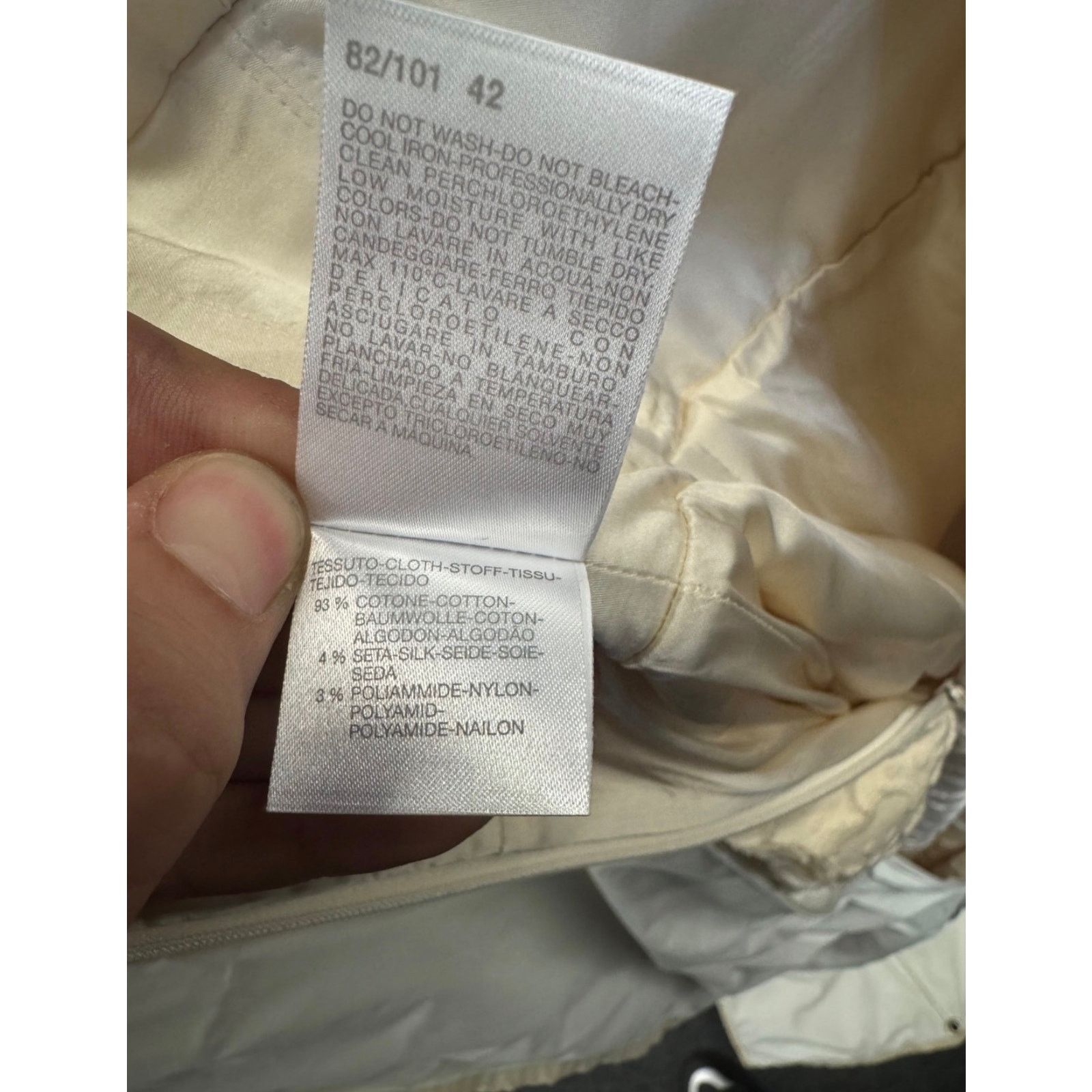 Max Mara NWOT Max Mara Beige Wedding Dress - FR40/L Size M / US 6-8 / IT 42-44 - 6 Thumbnail