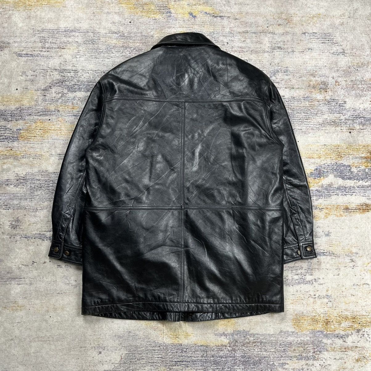 Yves Saint Laurent Vintage 90s Ysl Yves Saint Laurent pour homme leather jacket Size US L / EU 52-54 / 3 - 3 Thumbnail